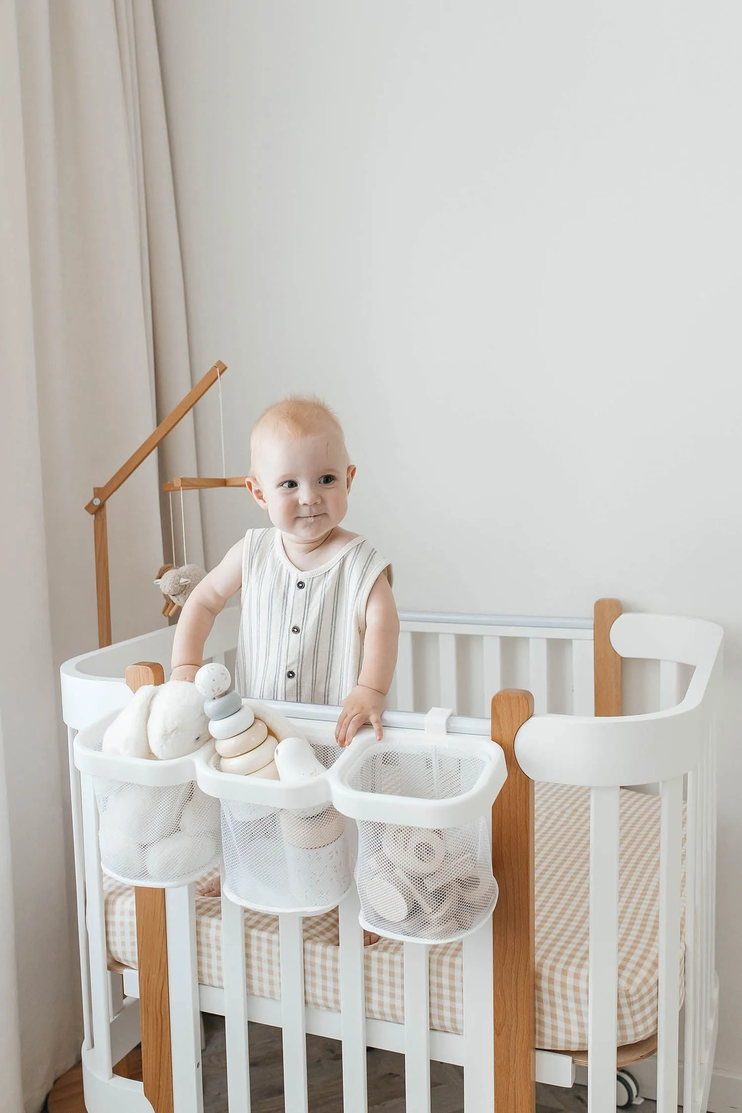 Органайзер для хранения подвесной UNIX Kids White с тремя отделениями универсальный PPBH3W