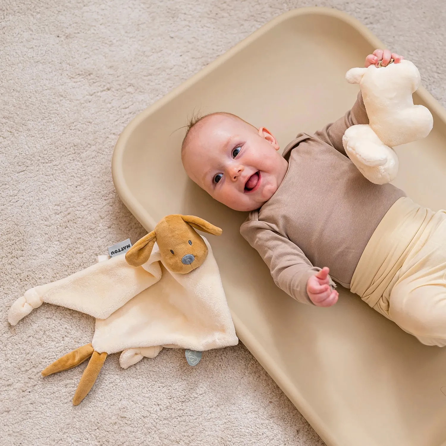 Игрушка мягкая Nattou Doudou CHARLIE Собачка caramel 388139