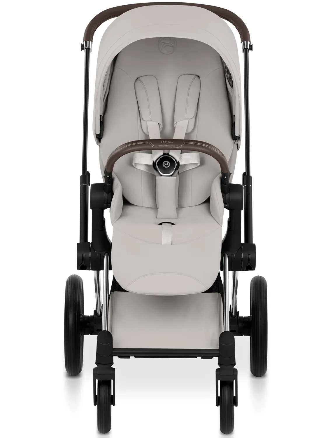 Коляска 2 в 1 Cybex Priam Style шасси Chrome Brown