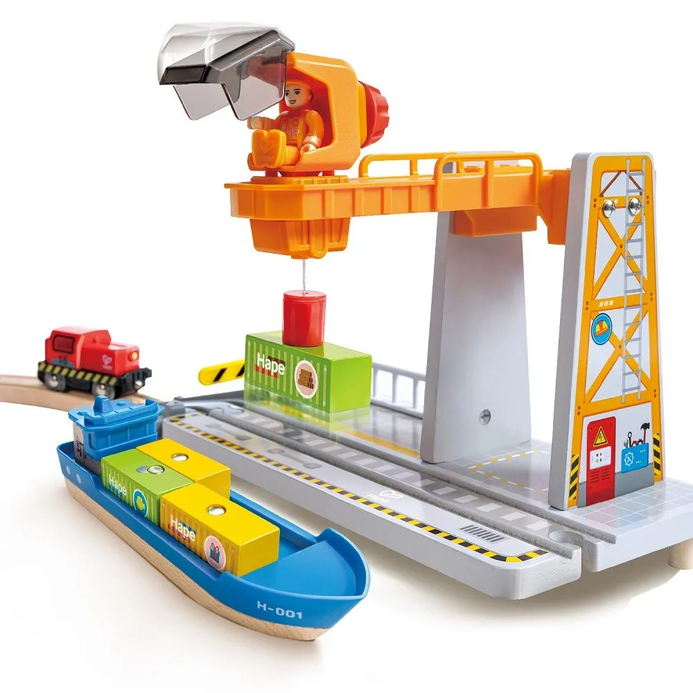 Игровой набор Hape «Доставки груза в порту» E3790_HP