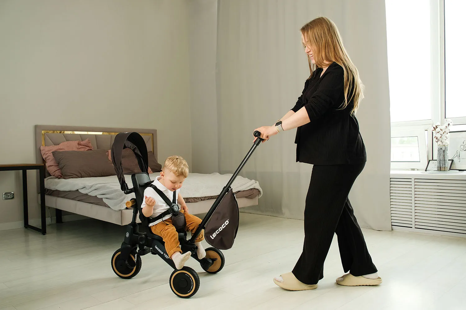 Велосипед 3-х колесный Lecoco S grey