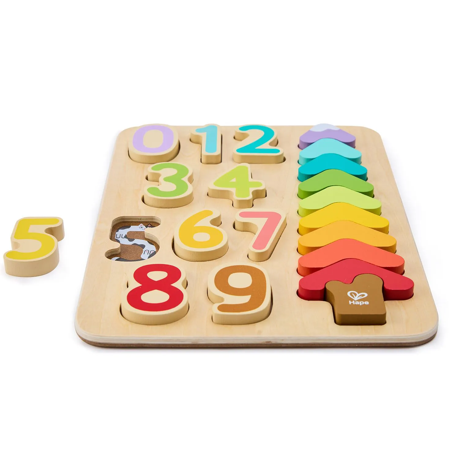 Пазл HAPE для детей «Умняша» Цвета и цифры, 20 элементов E1657_HP