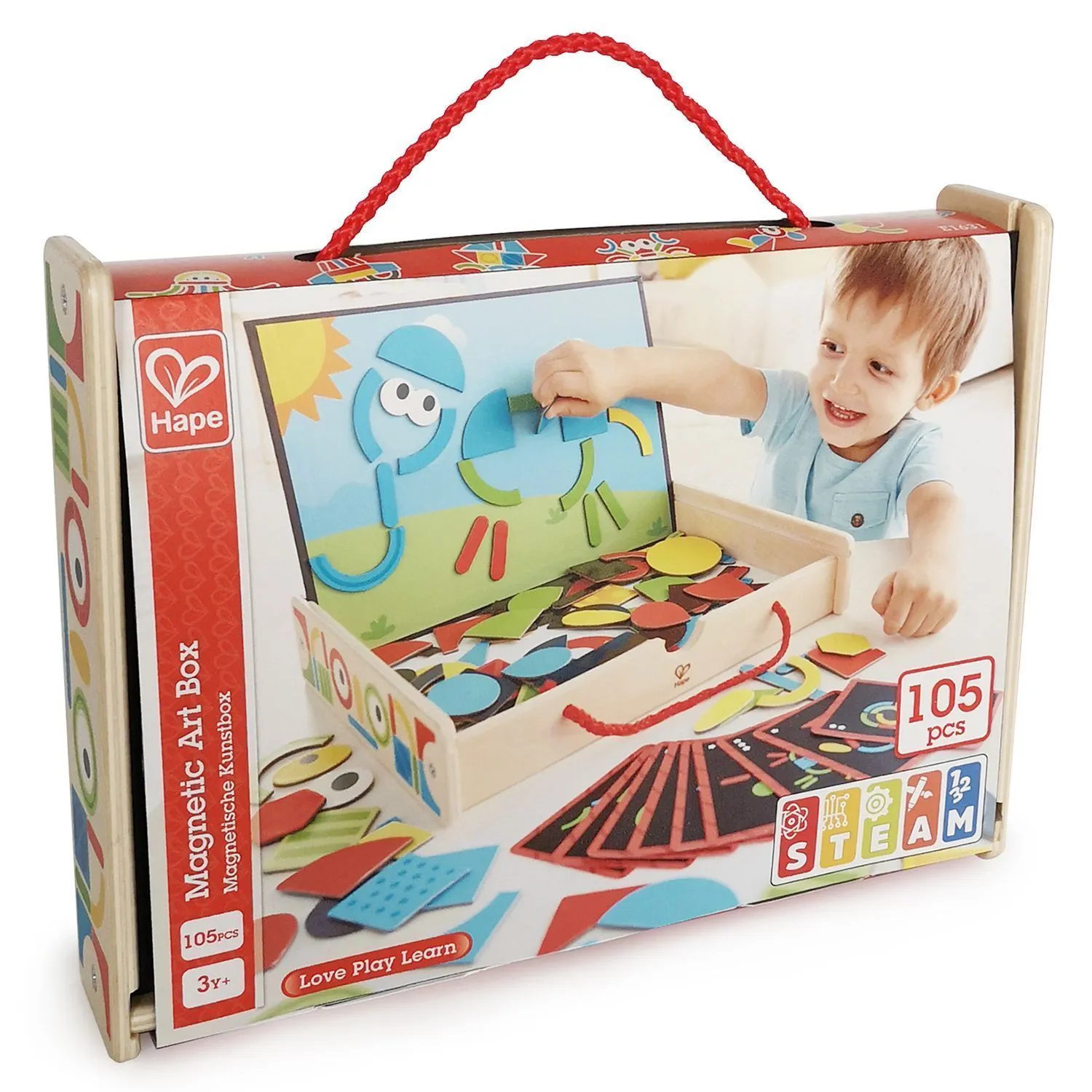 Магнитный конструктор Hape «Веселый художник»