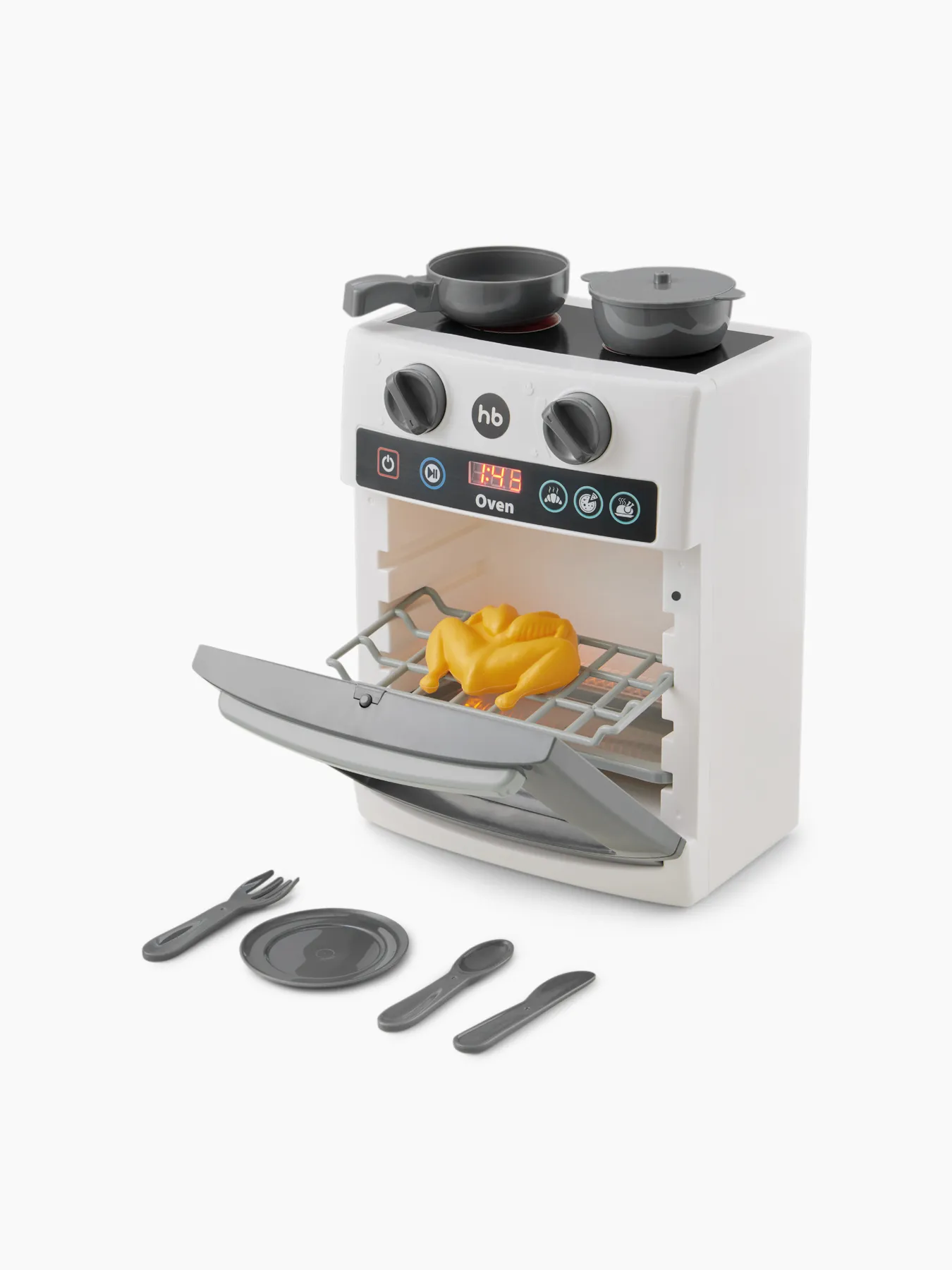 Плита игрушечная Happy Baby Cooking Time «Кукинг тайм» white 331950