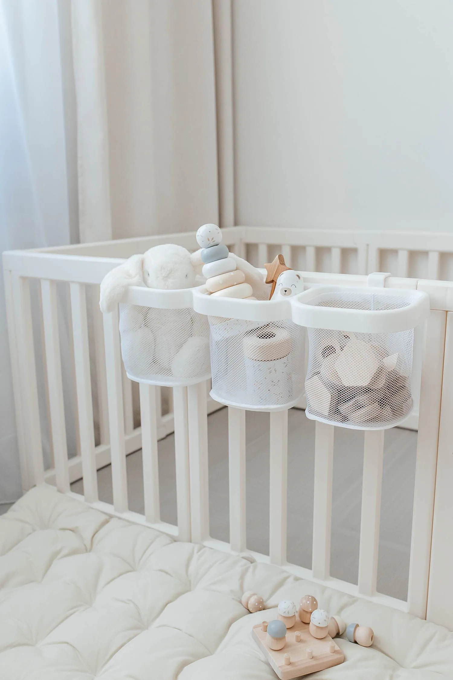 Органайзер для хранения подвесной UNIX Kids White с тремя отделениями универсальный PPBH3W