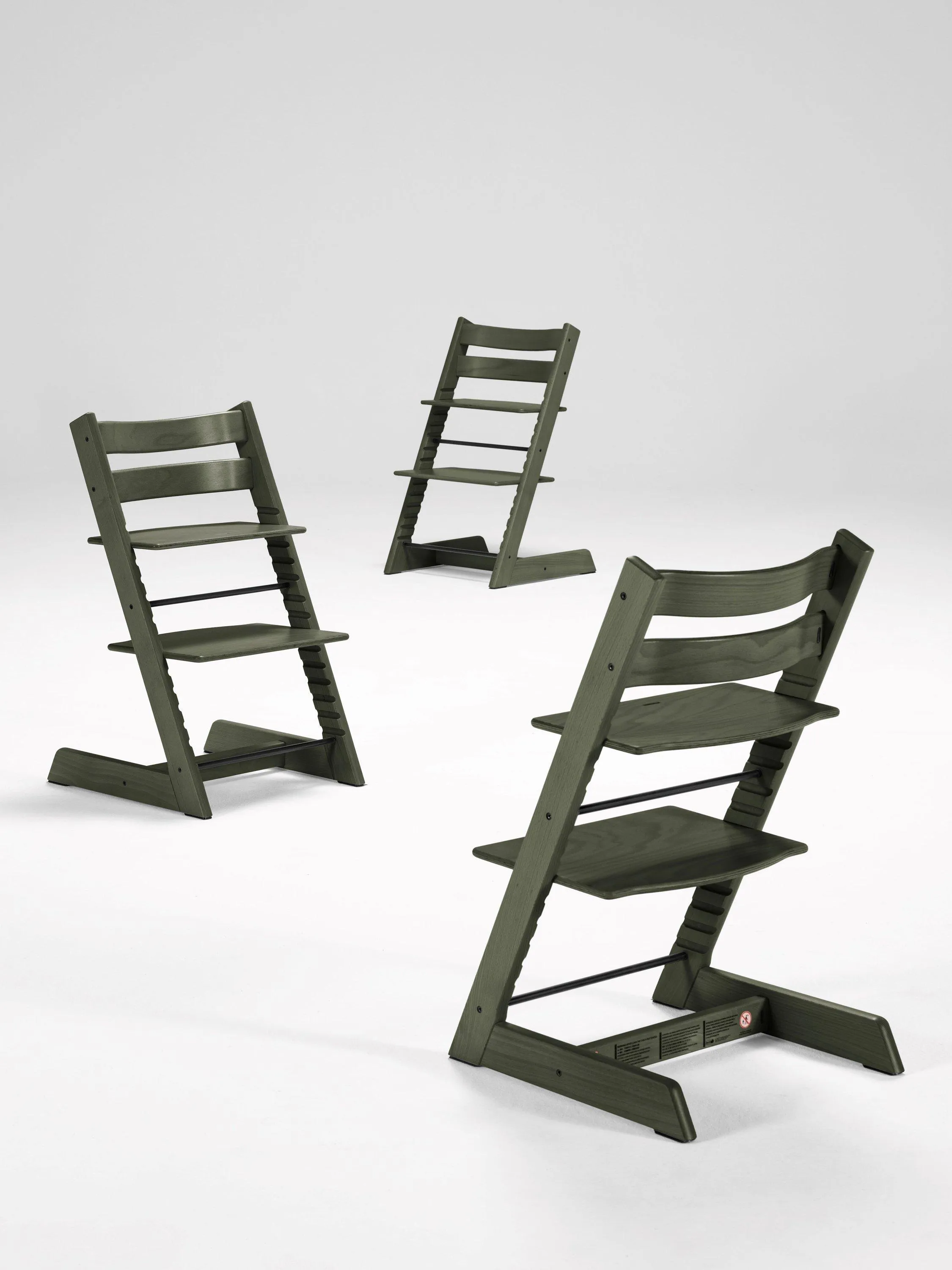 Стул Stokke Tripp Trapp Зеленый мрамор (Marble Green) 100145 + Сиденье 0+ Ваниль (Vanilla) 526105. Изображение 7