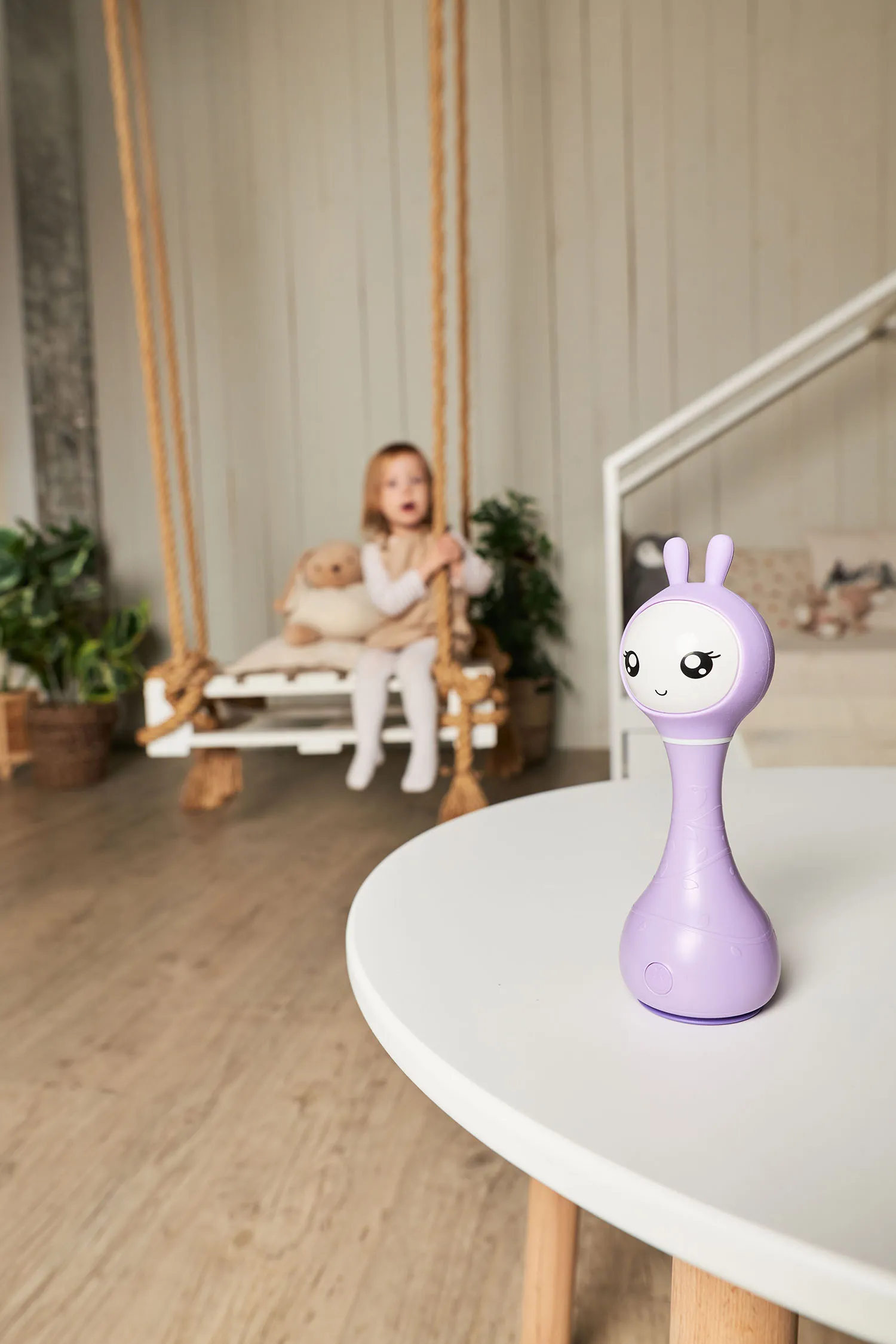 Музыкальная игрушка Alilo Умный зайка R1 фиолетовый 60405