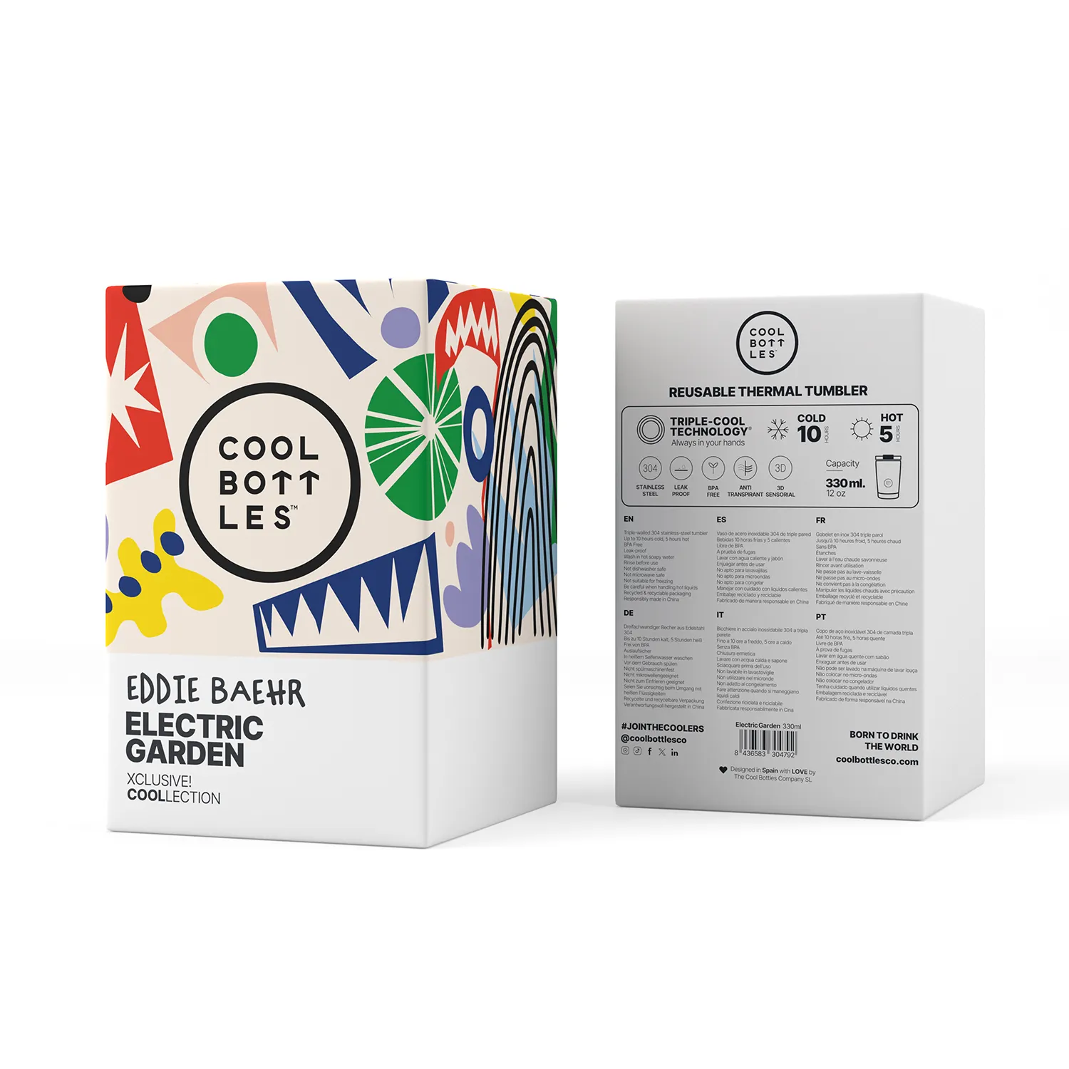 Термокружка Cool Bottles Tumbler Eddie Baehr Electric Garden 330 мл CBT33EGA