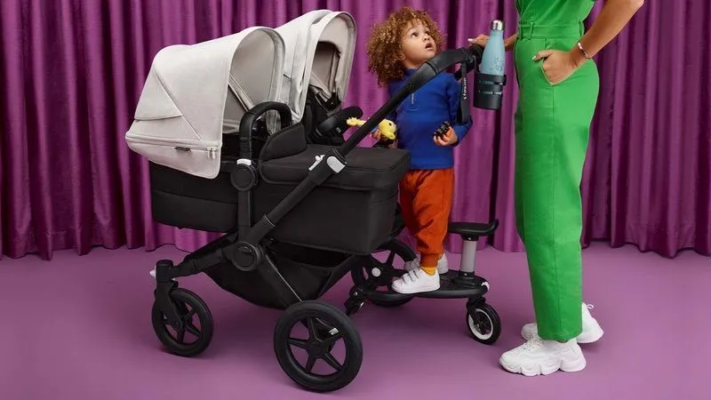 Коляска 2 в 1 Bugaboo Donkey 5 Twin шасси Graphite
