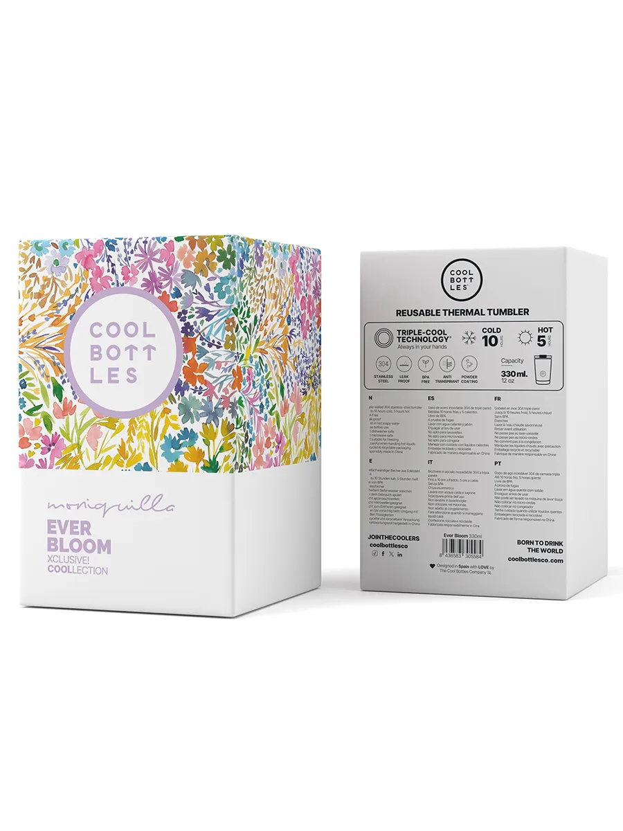 Термокружка Cool Bottles Tumbler Moniquilla Ever Bloom 330мл CBT33EBL. Изображение 5