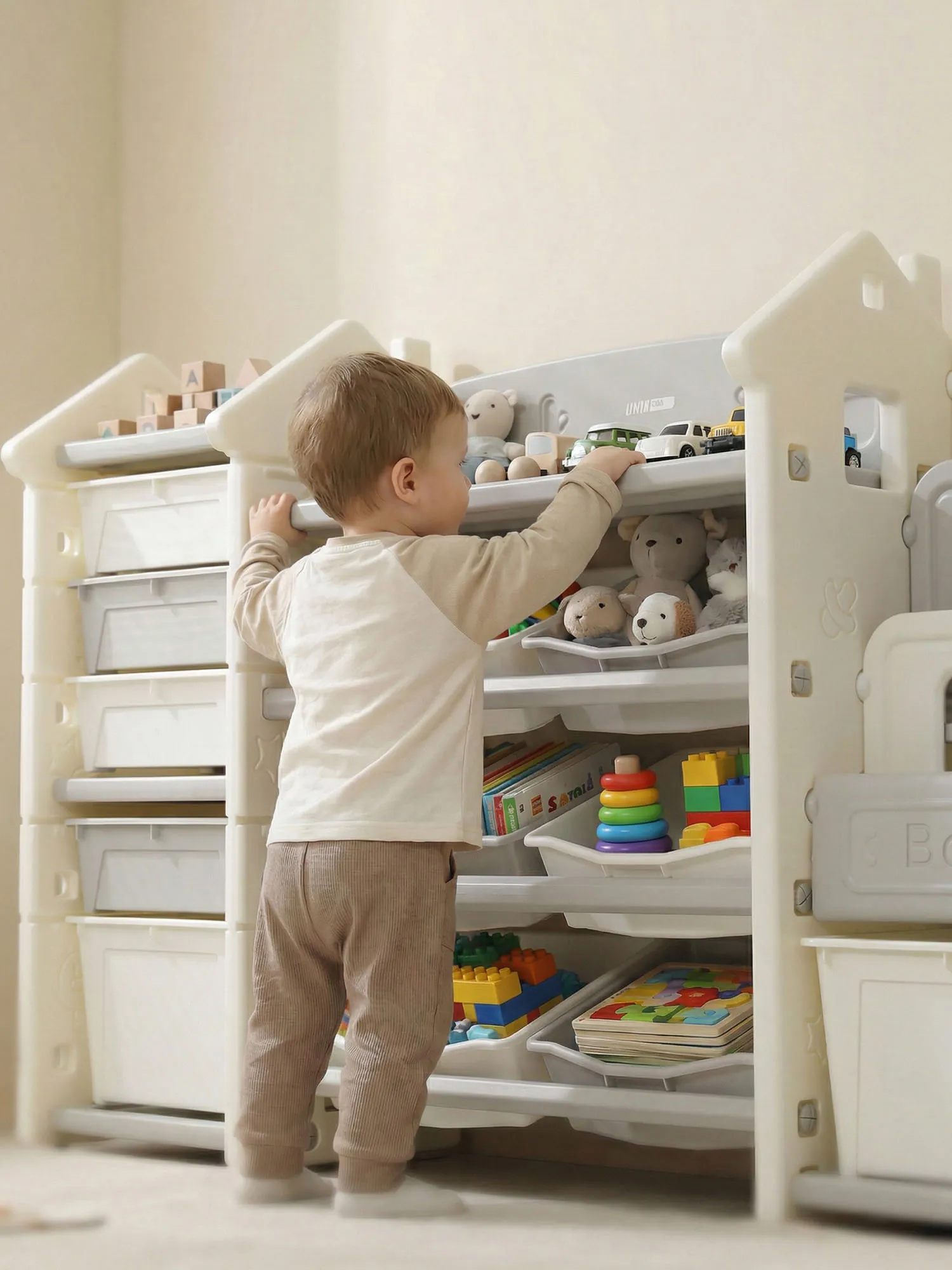 Стеллаж UNIX Kids для игрушек и книг