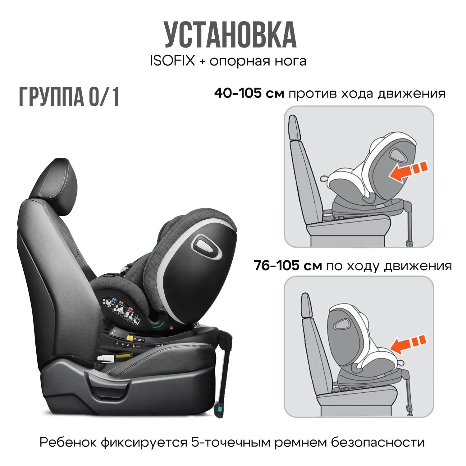 Автокресло 0+/1/2/3 Babyauto Muugi i-Size