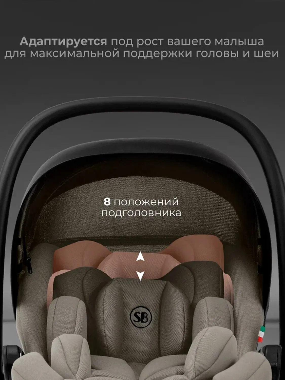 Автокресло 0+ Sweet Baby Premier WG06 Pro, бежевый (beige). Изображение 5