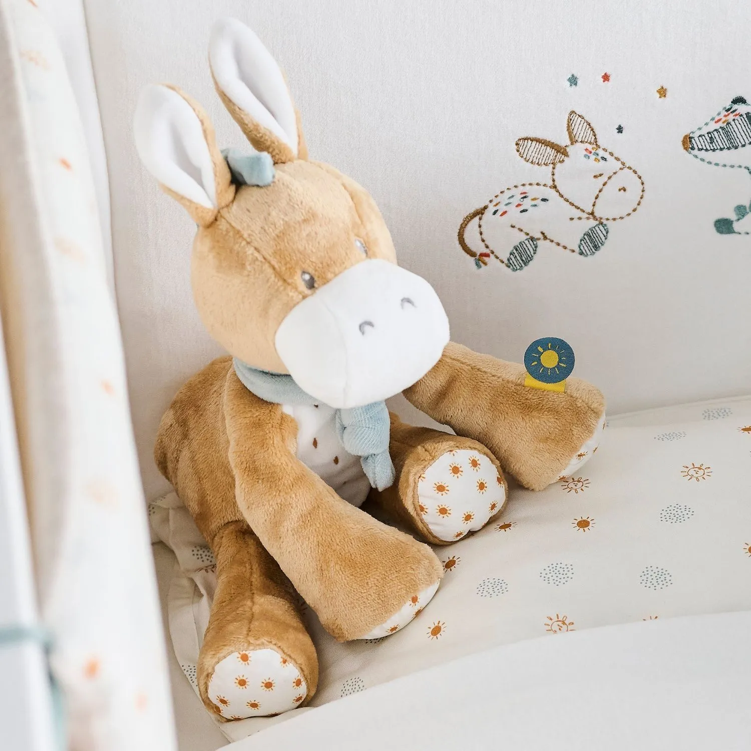 Игрушка мягкая Nattou Soft toy FELIX & LEO Ослик 595018