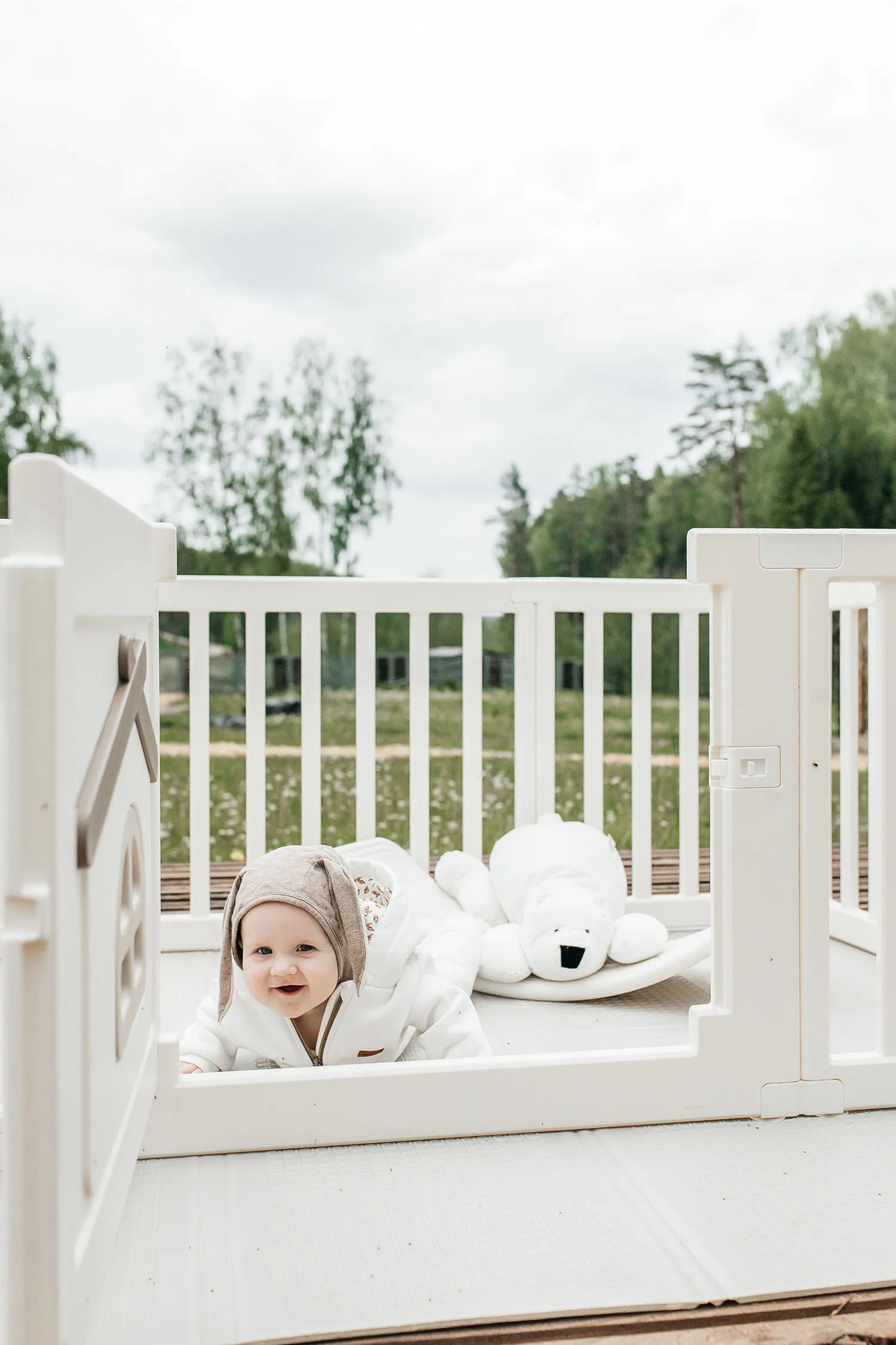 Манеж большой детский игровой  UNIX Kids Classic Tree House 150x130