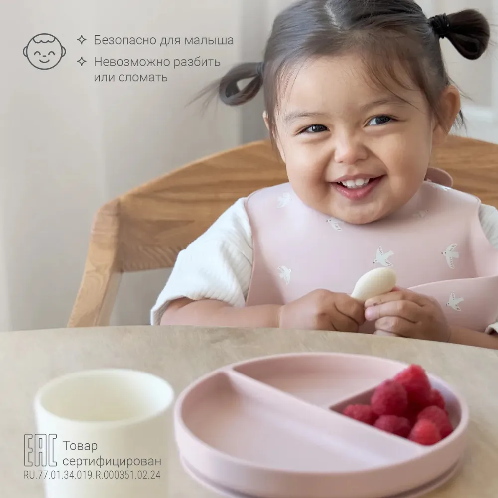 Тарелка edda секционная на присоске