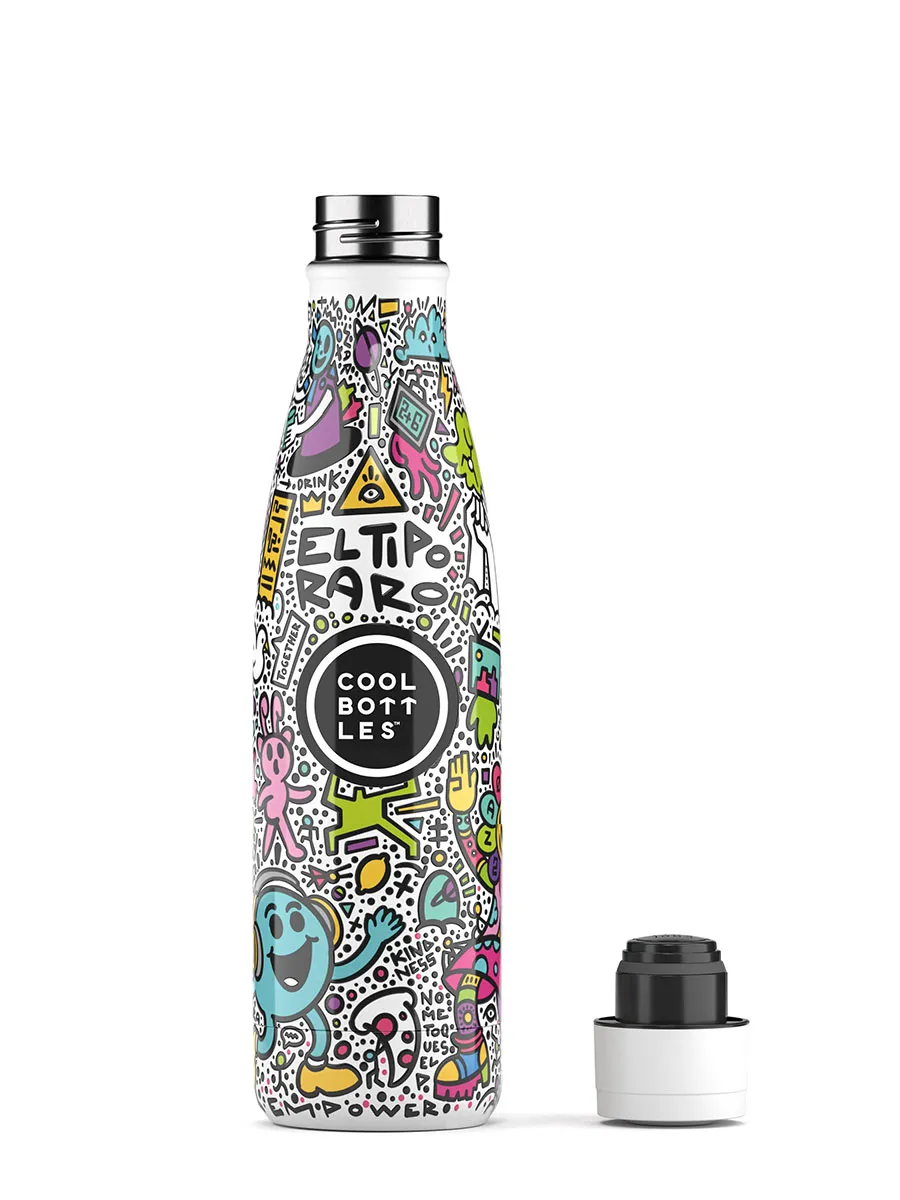 Термос-термобутылка Cool Bottles El Tipo Raro Positive Revolution 500мл CBB50PRE. Изображение 2