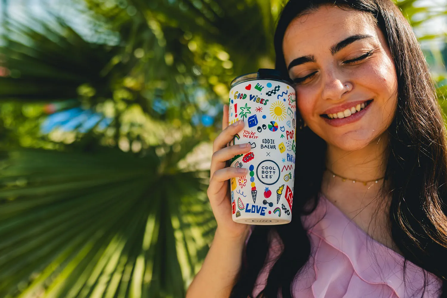 Термокружка Cool Bottles Tumbler Eddie Baehr Good Vibes 550 мл CBT55GVI