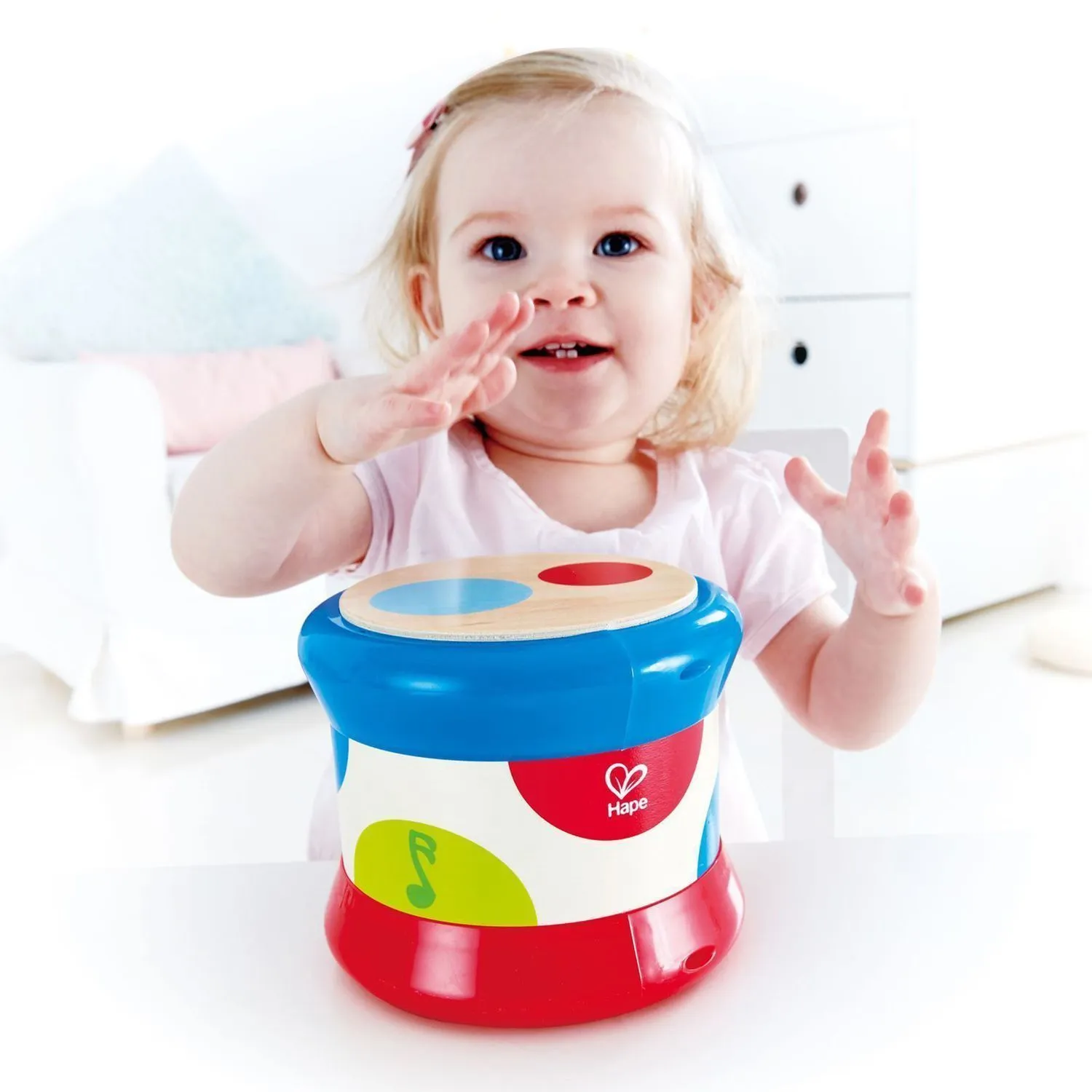 Музыкальная игрушка "Барабан" Hape для детей E0333_HP