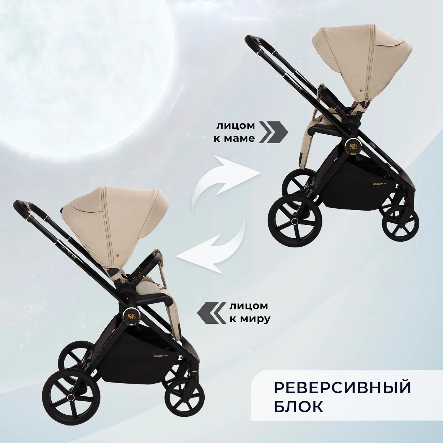 Коляска 3 в 1 Sweet Baby Stella Plus Neo