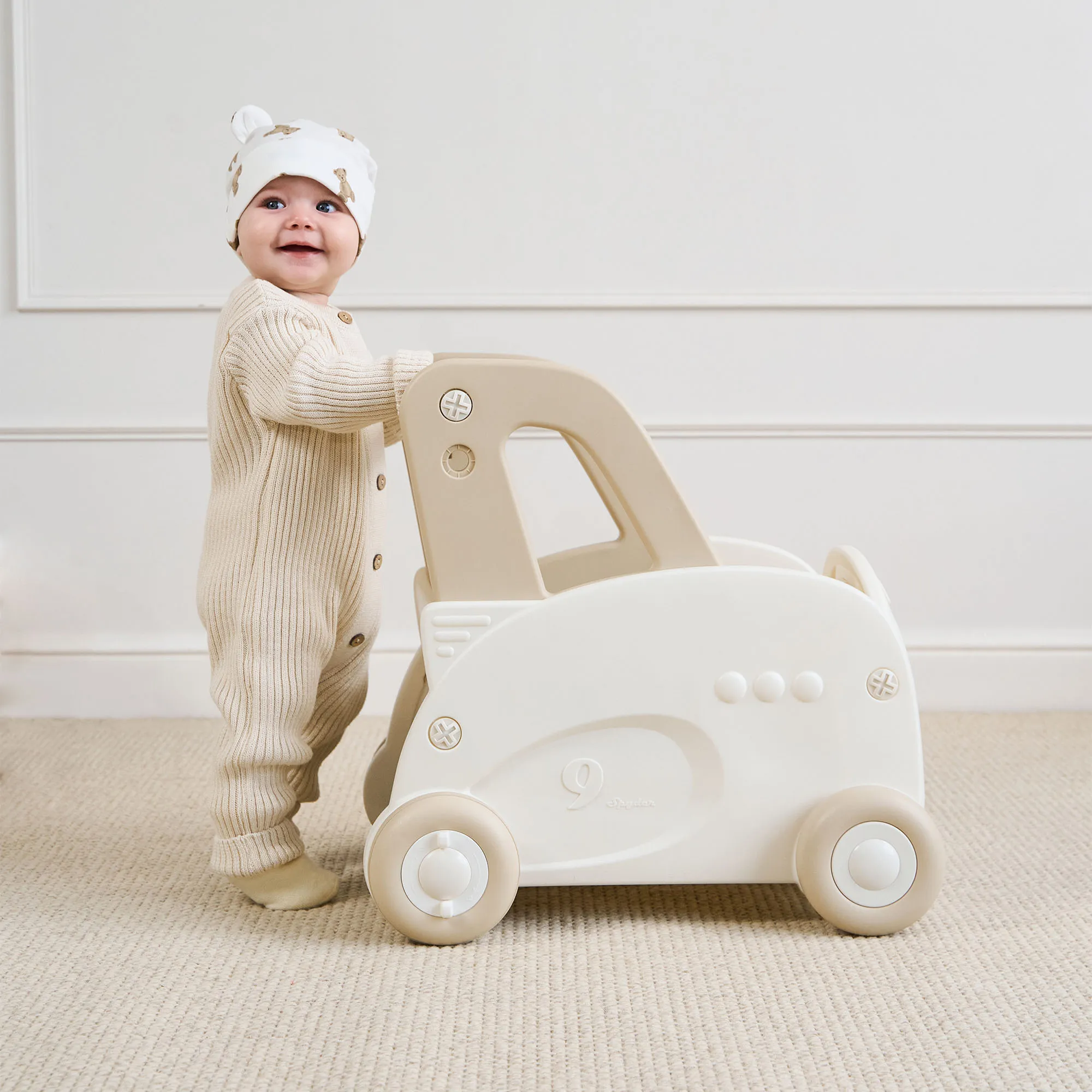 Игрушка-каталка Happy Baby VROOMY «ВРУМИ» milky 331958