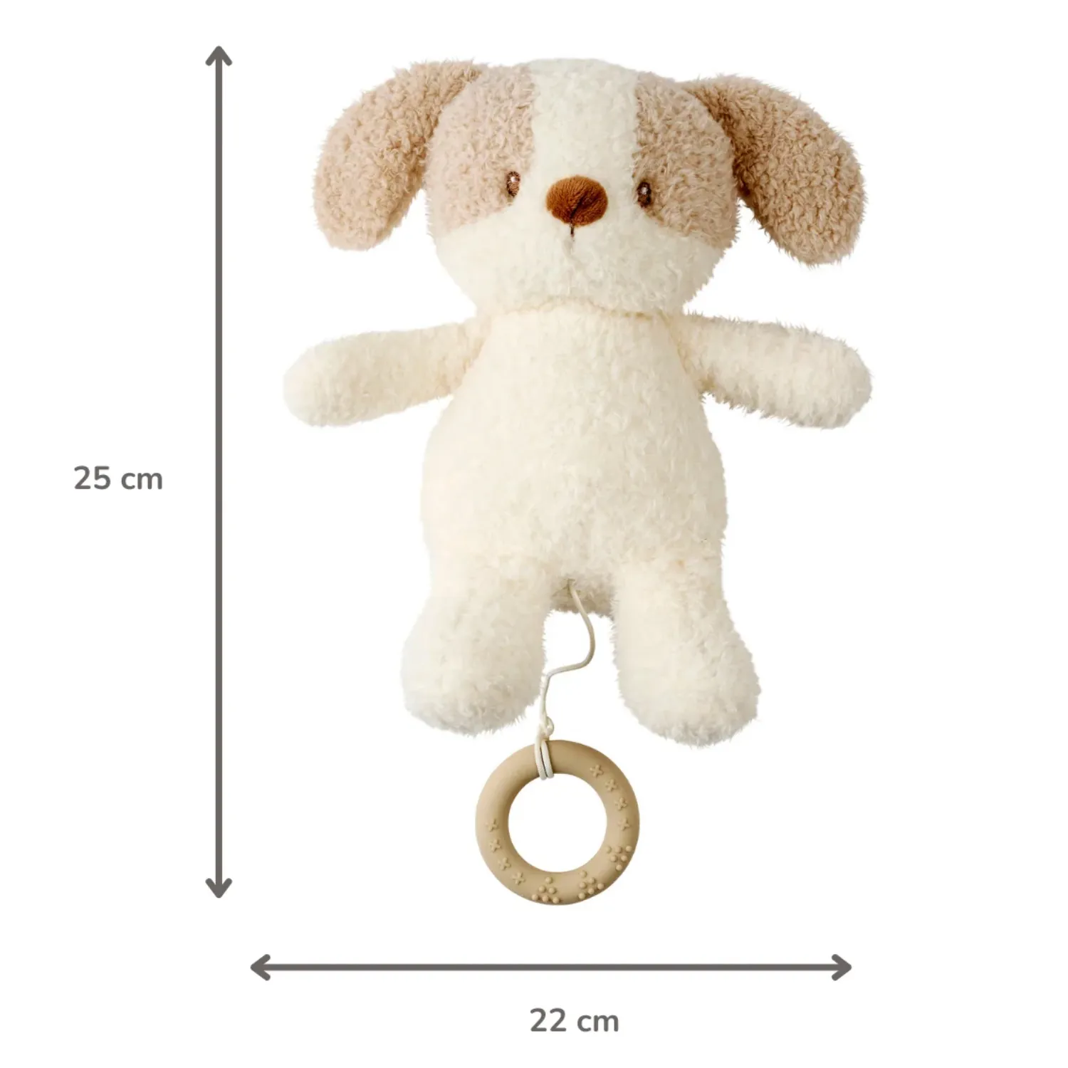 Игрушка мягкая Nattou Musical Soft toy TEDDY Собачка музыкальная 856362