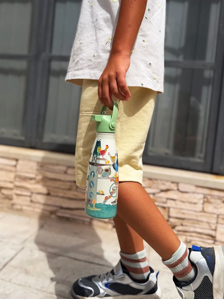 Термос-термобутылка Cool Bottles Kids серия Adventure Hen House 260мл CBBK26HH. Изображение 9
