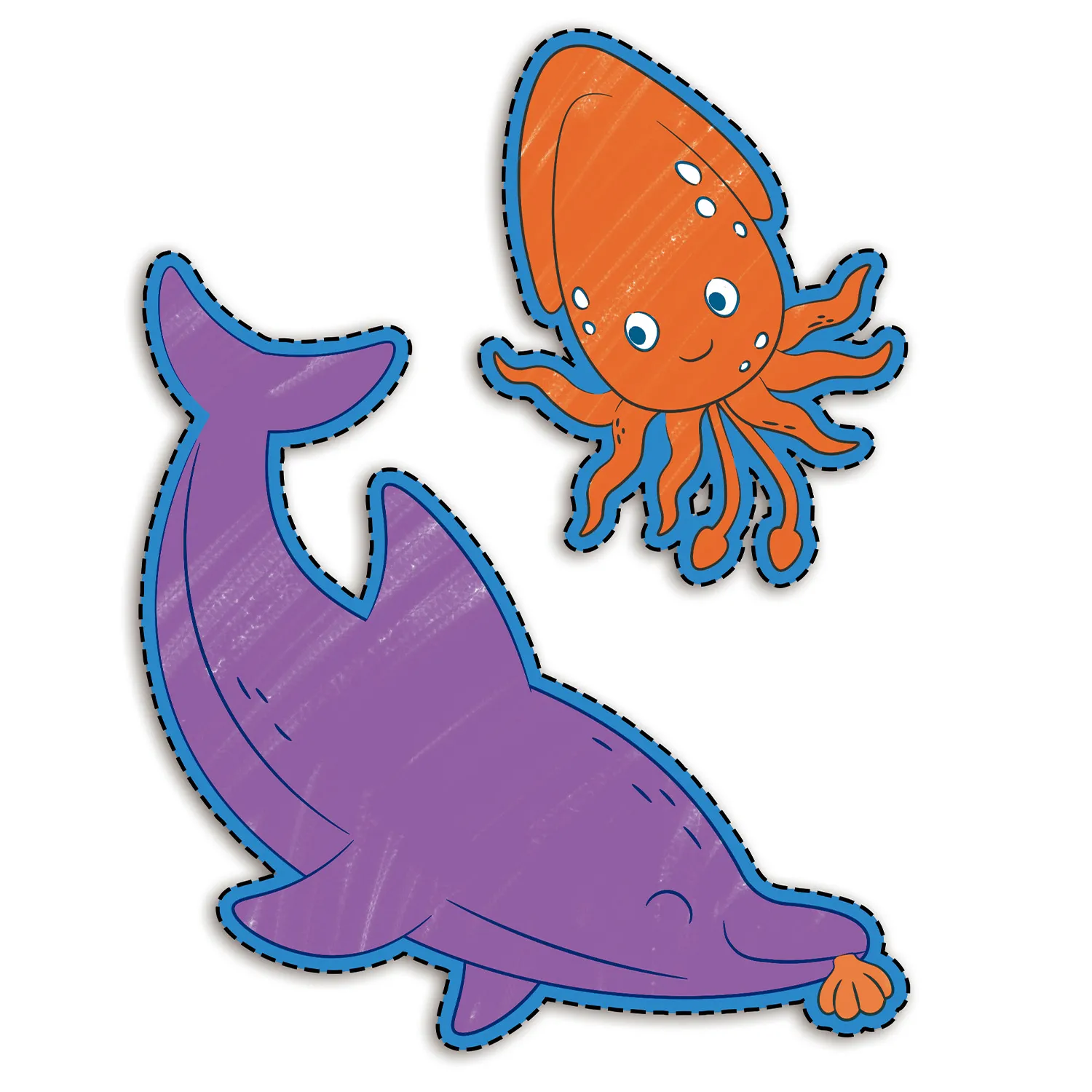 Набор большой игровой HAPE «Юный Пикассо» Раскрась подводный мир E2018_HP