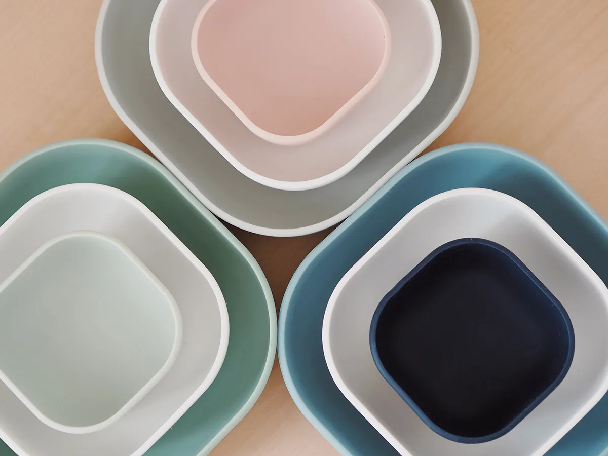 Набор тарелок Beaba силикон (3 штуки) 3 BOLS SILICONE GIGOGNES