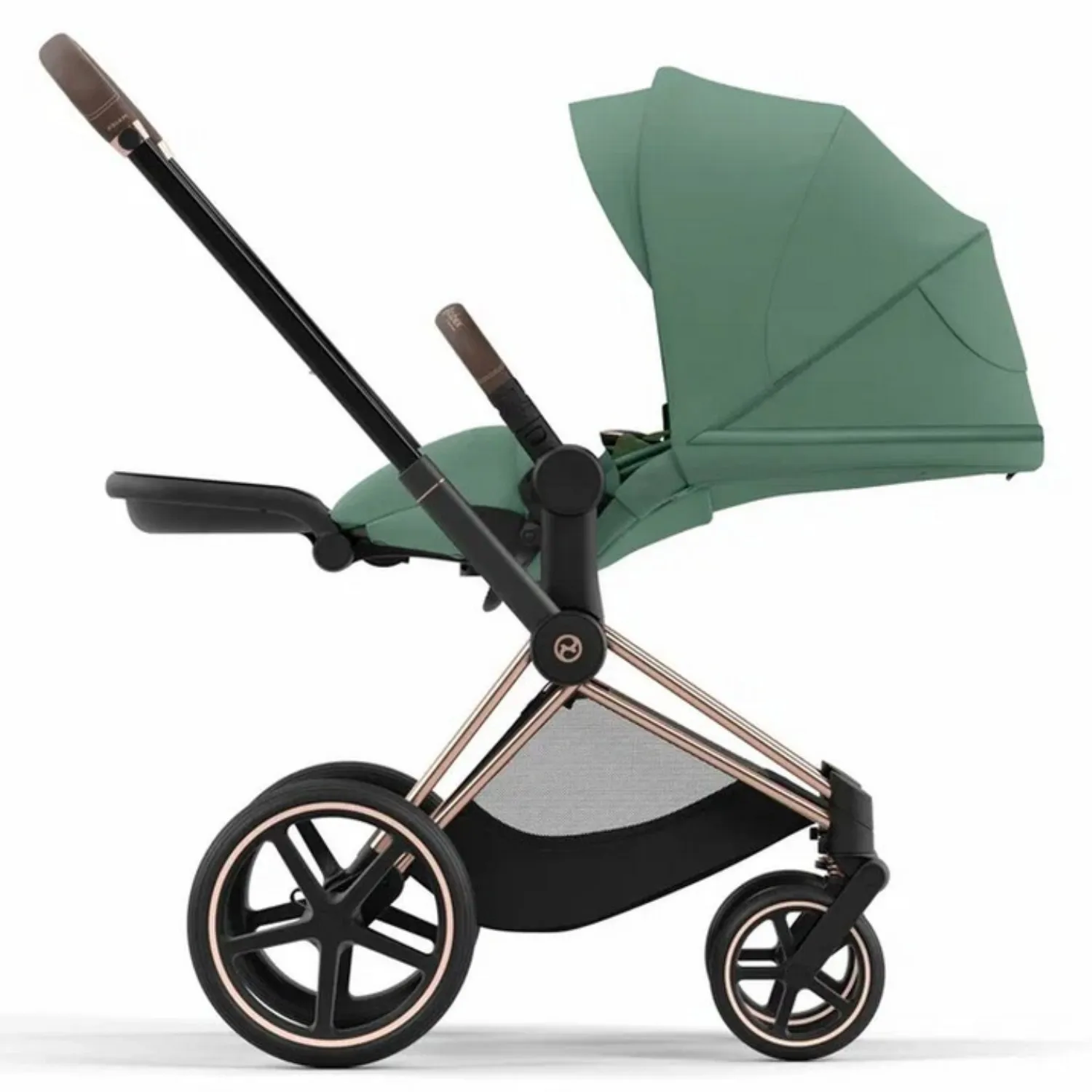 Коляска 2 в 1 Cybex Priam IV шасси Rosegold