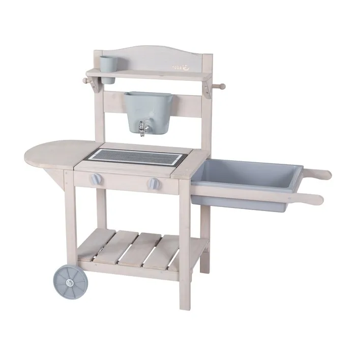Кухня детская игровая ROBA для улицы на колесах BBQ серый 457005GA
