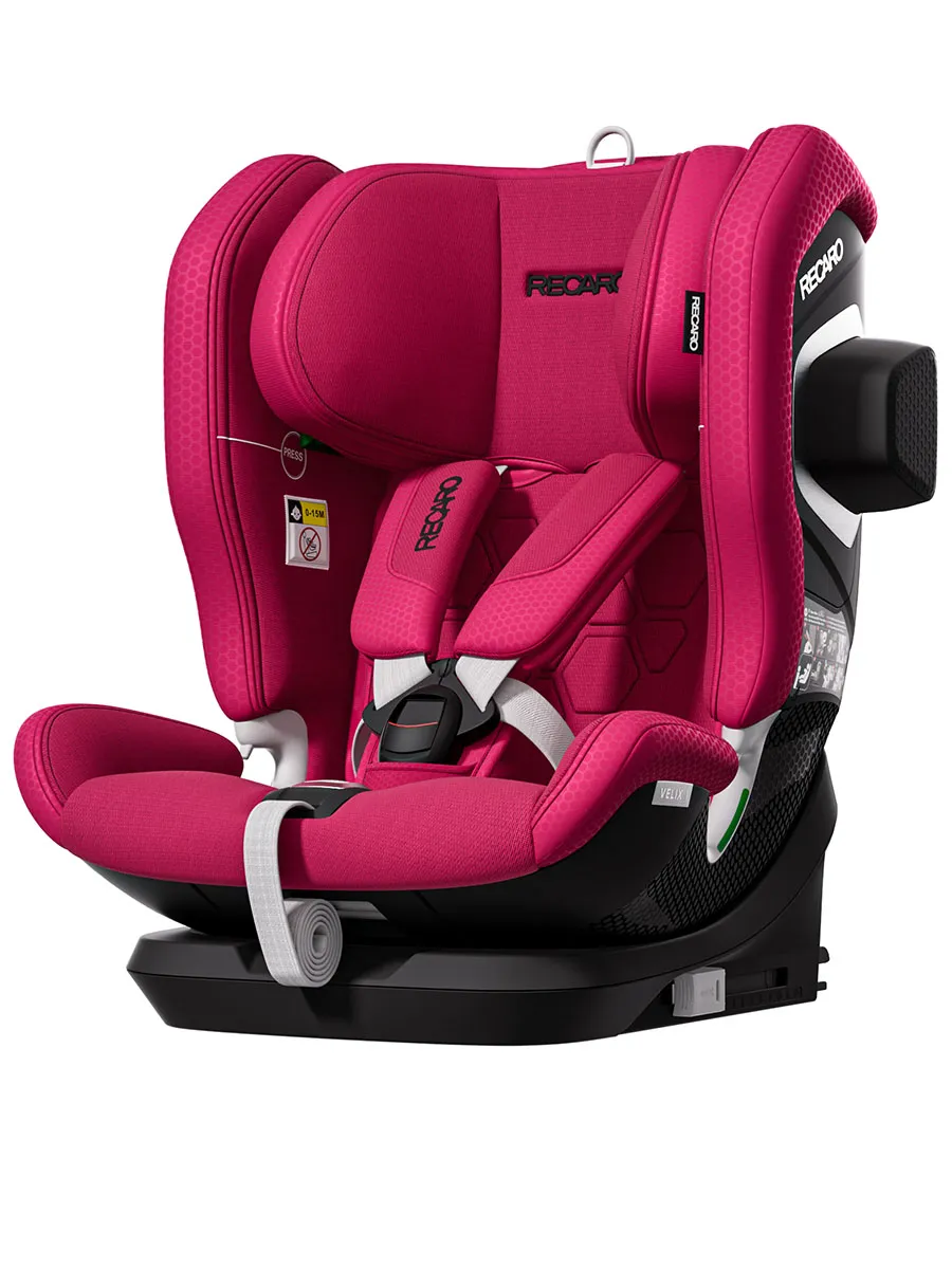 Автокресло 1/2/3 RECARO Velix 1, розовый (wow pink), от 15 месяцев до 12 лет, 9-36 кг, isofix. Изображение 1