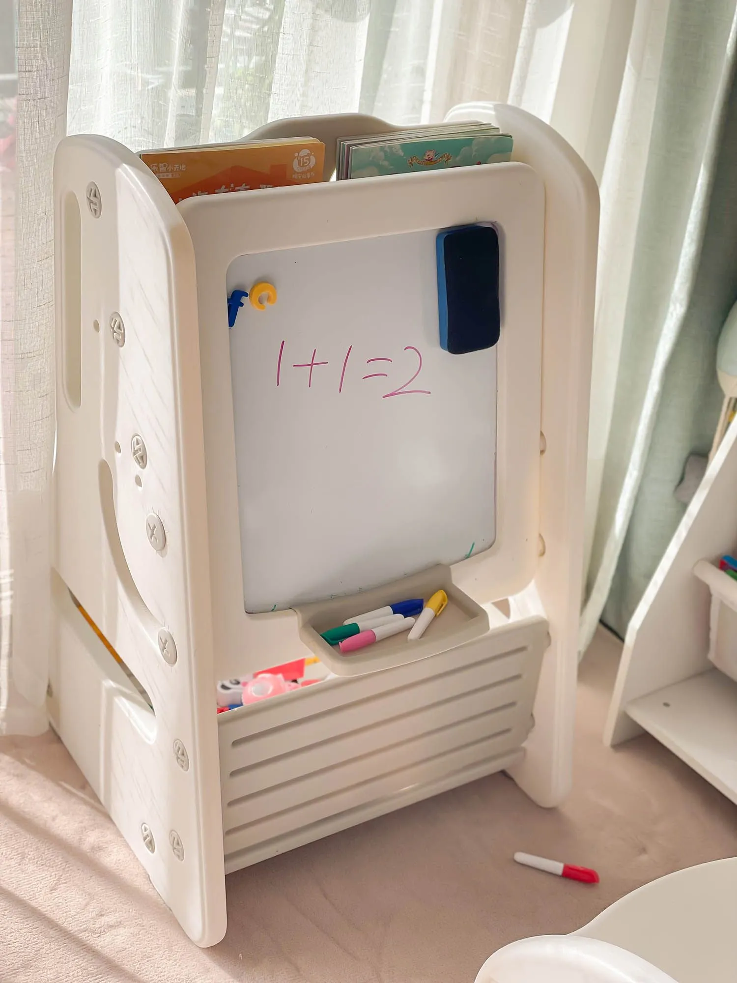 Стол трансформер детский 3 в 1 UNIX Kids Grey со стульчиком PPT3IN1GRY