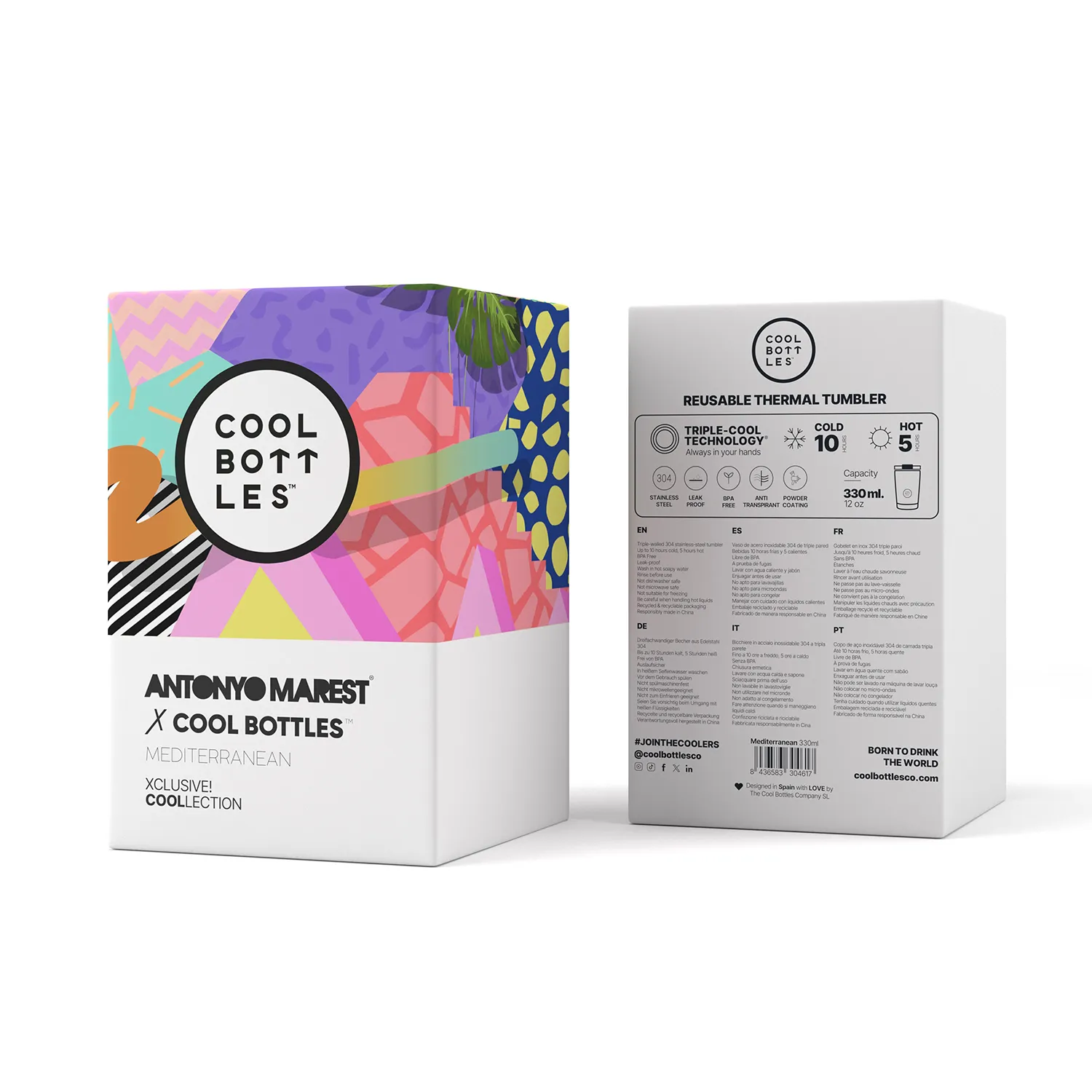 Термокружка Cool Bottles Tumbler Antonyo Marest Mediterranean 330 мл CBT33MDT