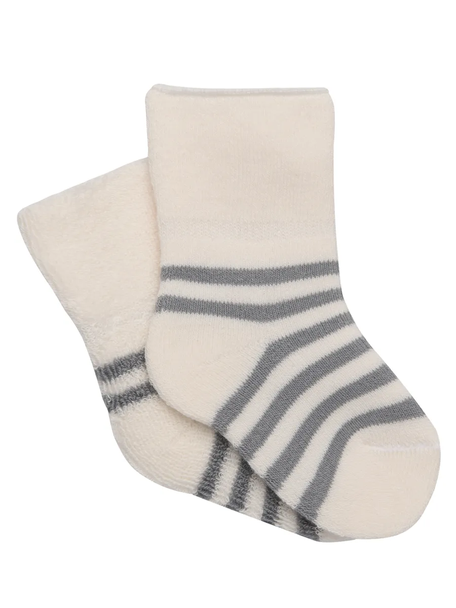 Носки детские махровые Mansita Mi, цв.серая полоска