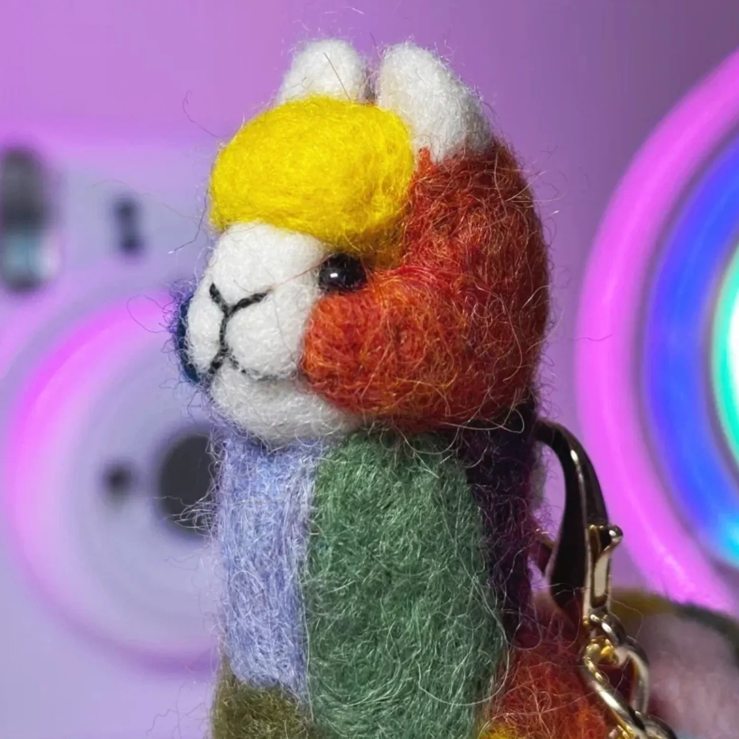 Брелок валяный ЛеРаРу альпачонок Киспи