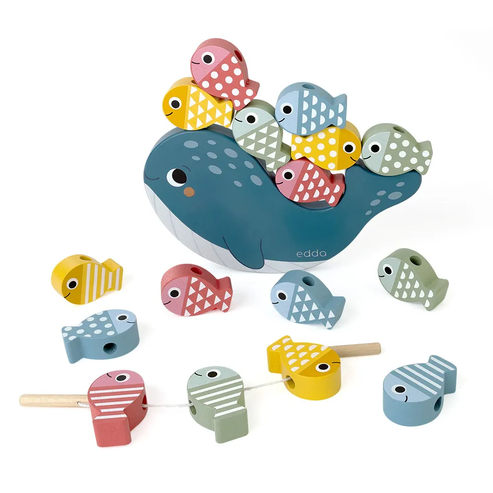 Балансир-шнуровка edda Кит и рыбки BSG-01001