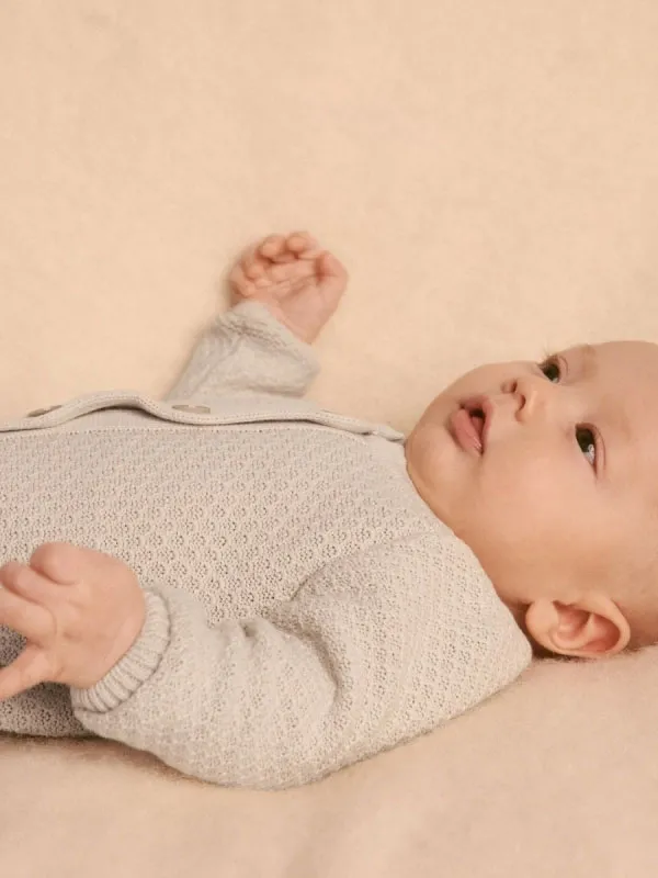 Комбинезон детский LoomKnits Топленое молоко хлопок