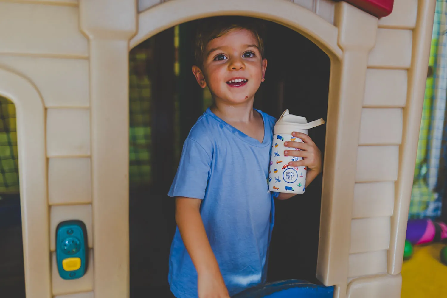 Термос-термобутылка Cool Bottles Kiddie Little Wheels 350 мл