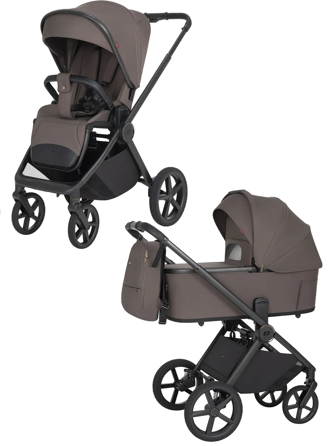 Коляска 2 в 1 Carrello Ultimo F CRL-6701, коричневый (lucky brown). Изображение 1