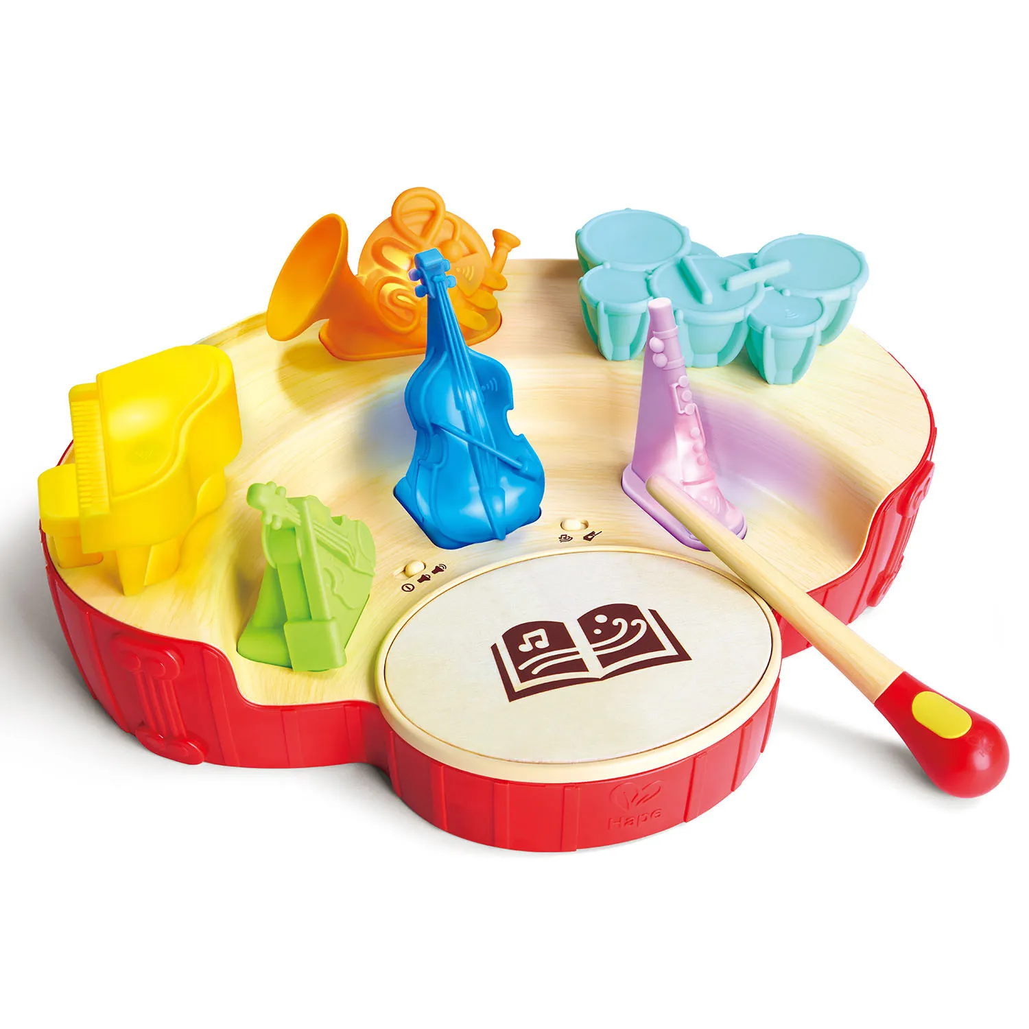 Набор игровой HAPE «Мини-оркестр» Маленький дирижер, интерактивная игрушка свет, звук E0642_HP