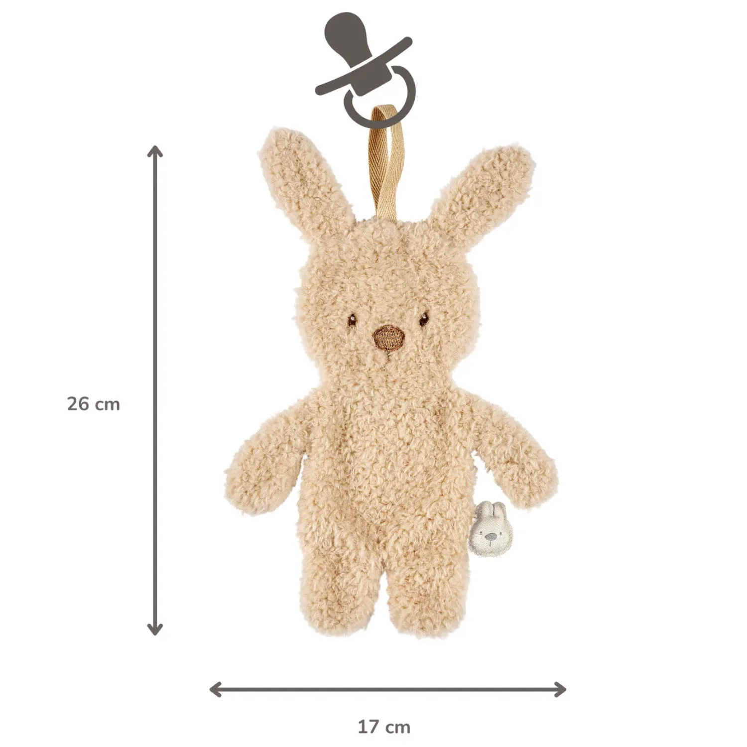 Игрушка мягкая Nattou Doudou TEDDY Rabbit beige 856447