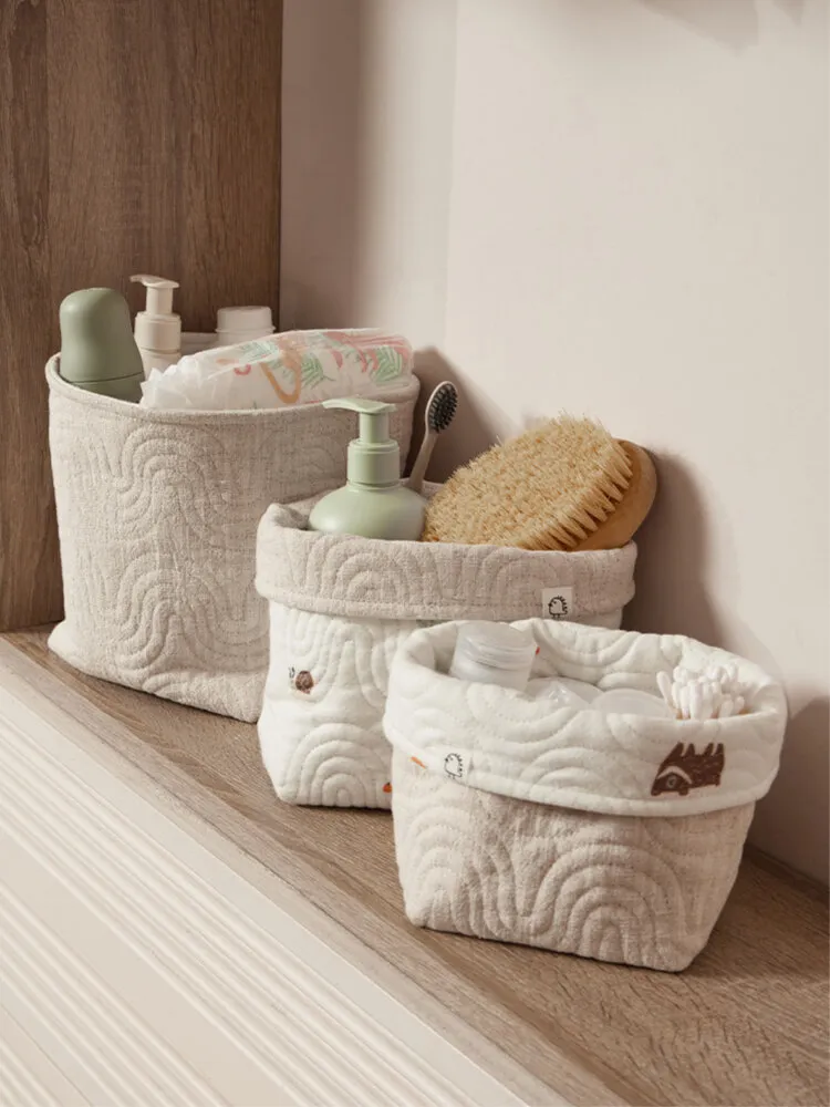 Корзины для хранения BUBA KIDS 3 шт. Заповедный лес/Натуральный BKBASK101. Изображение 3