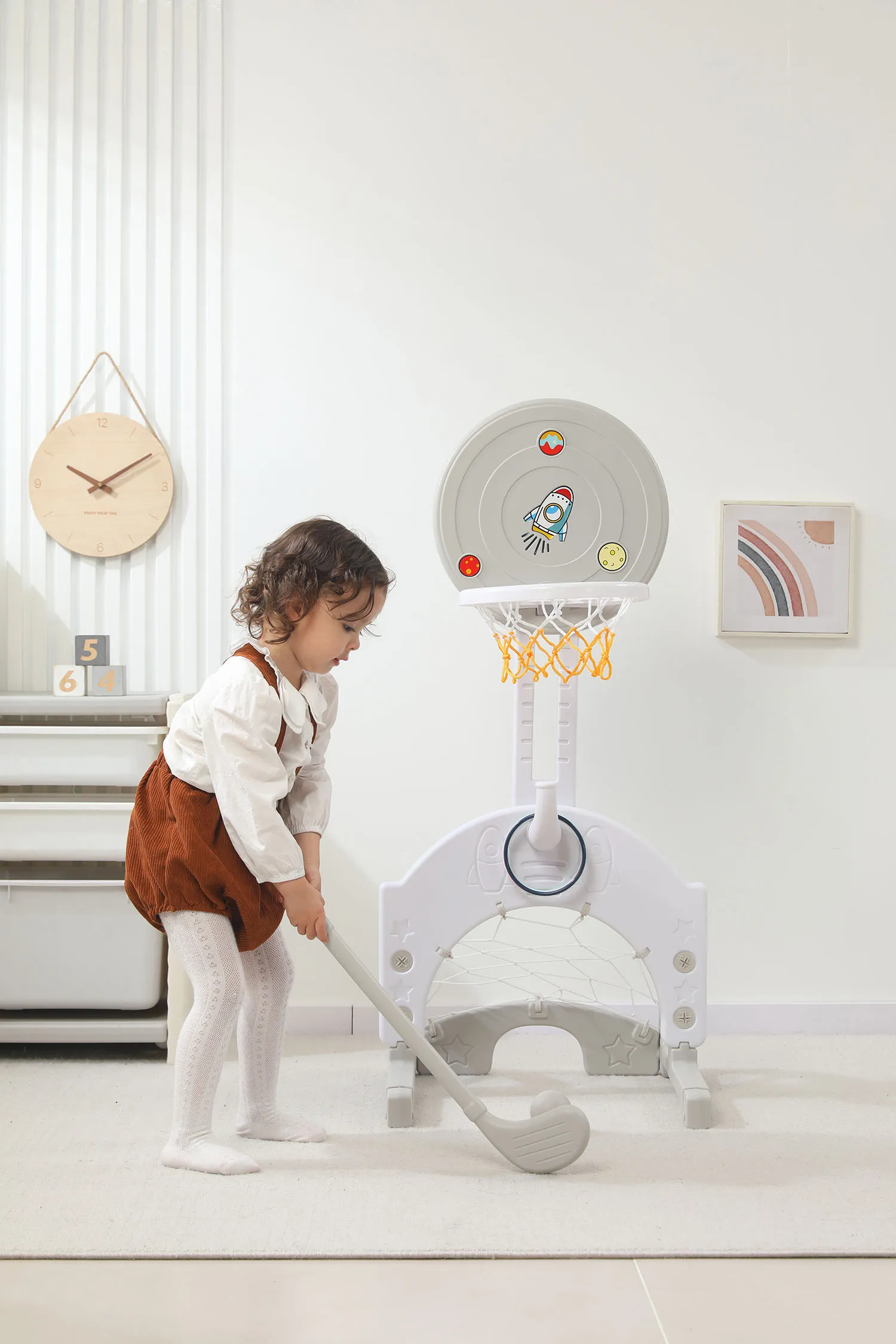 Стойка баскетбольная UNIX Kids Space Grey PPBSGRY