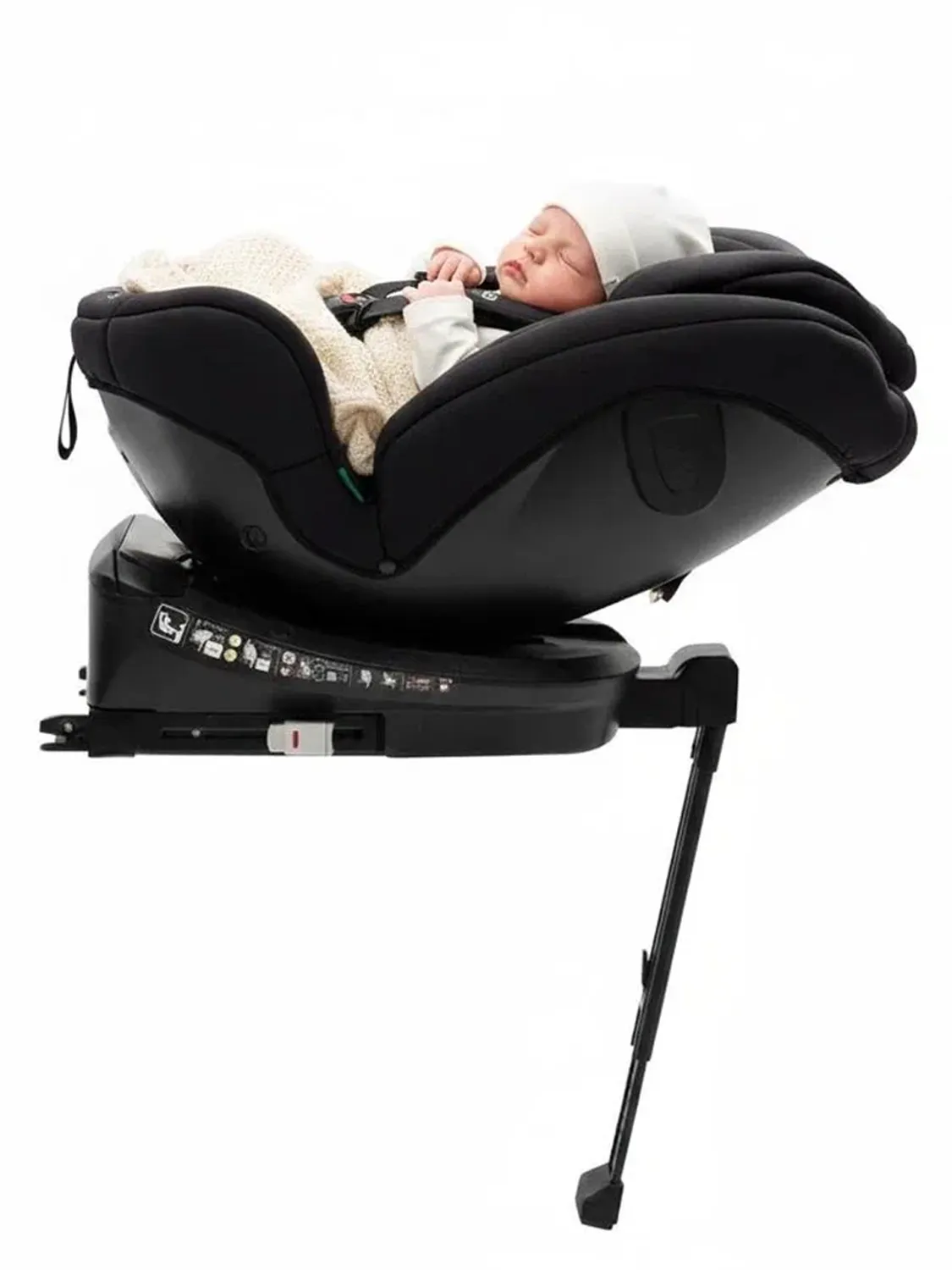 Автокресло 0+/1/2/3 Agex Comfort i-Fix 360 нов, черный (black). Изображение 29