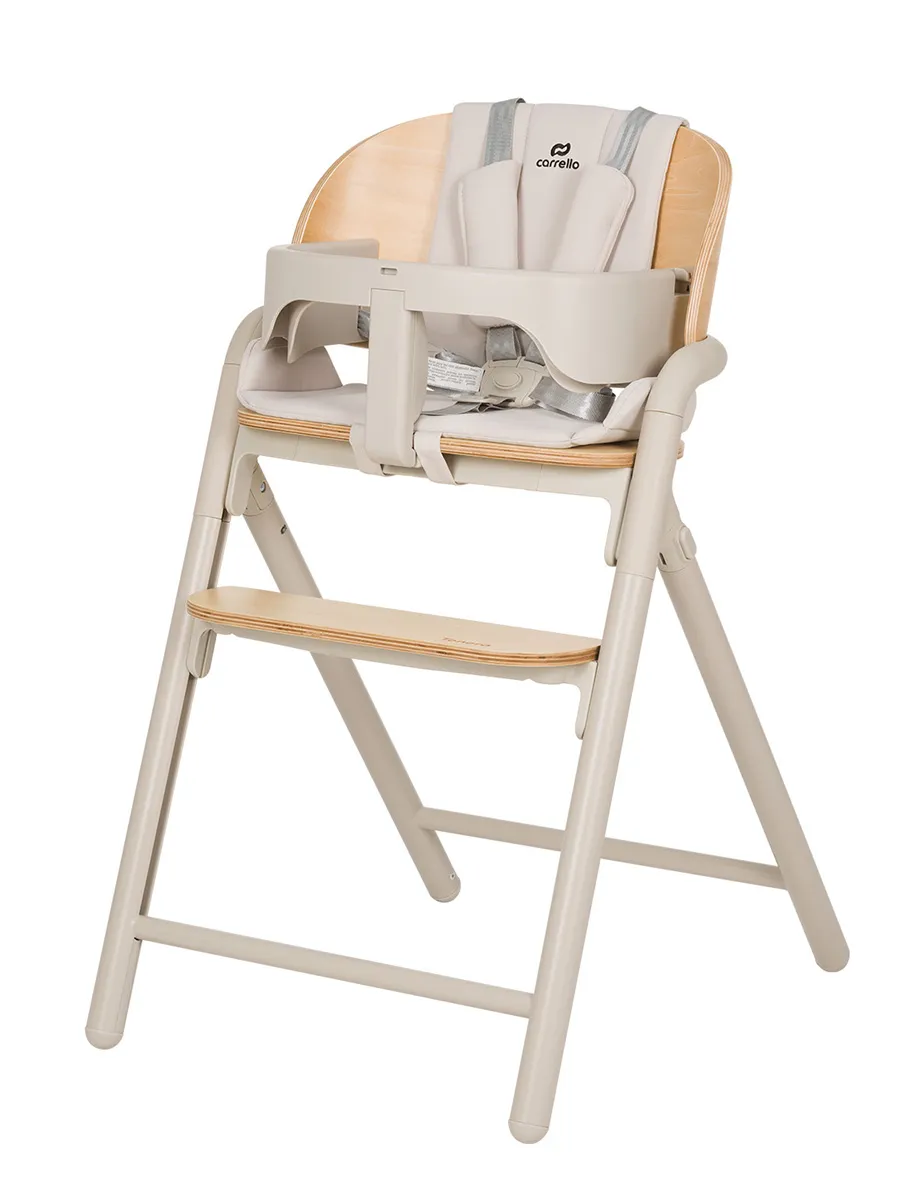 Стульчик для кормления CARRELLO Tenero Бежевое дерево (Olympus Beige Wooden) CRL-9507. Изображение 9