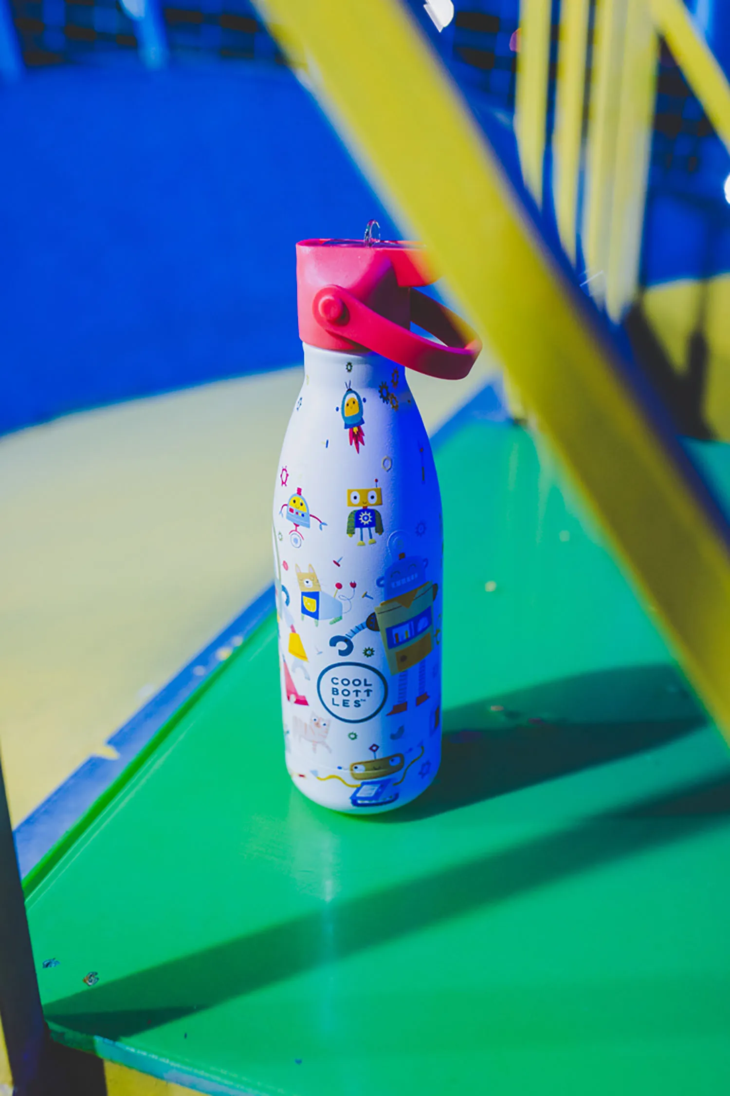 Термос–термобутылка Cool Bottles Kids серия Playland Messy Robots 350 мл