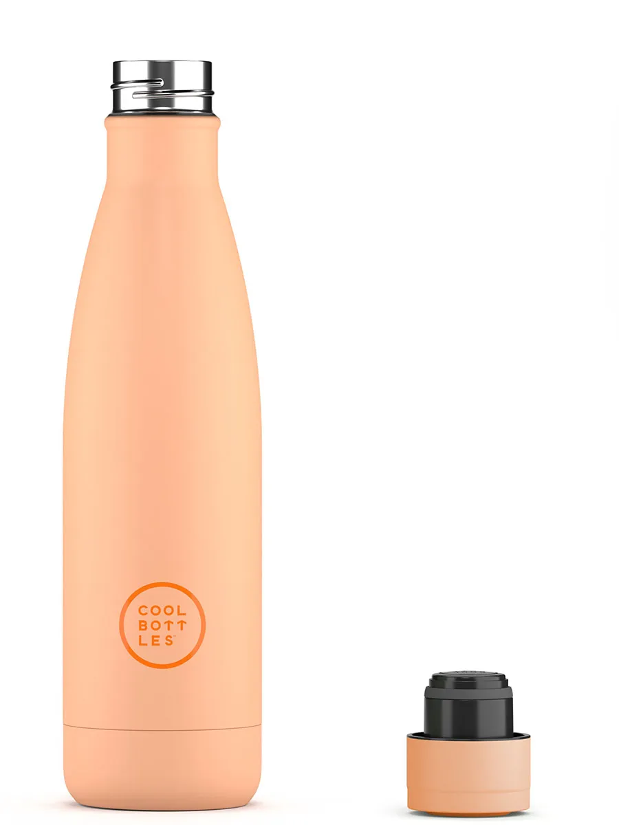 Термос-термобутылка Cool Bottles Soft Персиковый (Peach) 500мл CB500SOP. Изображение 2