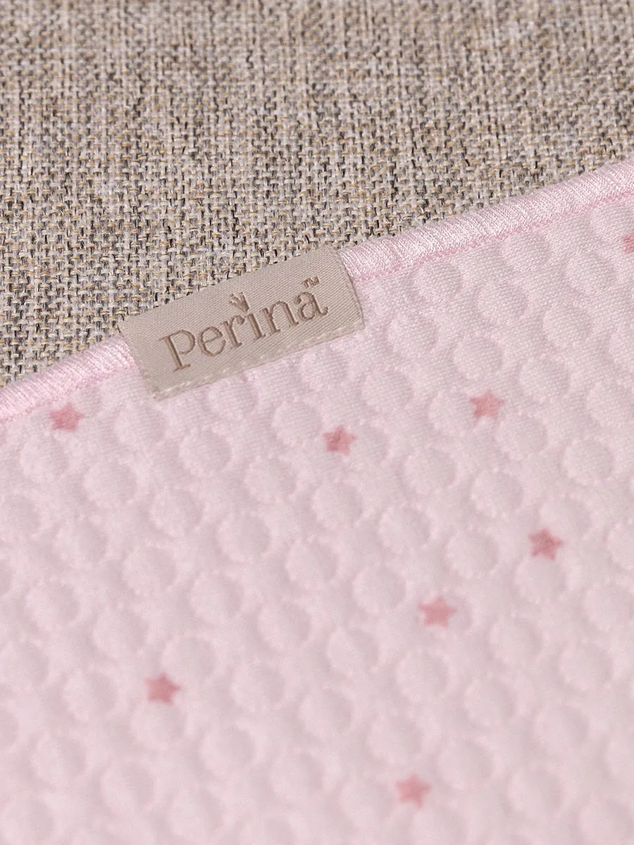 Пеленка PERINA непромокаемая 100x80 см Звёзды розовые НП-10х8-З.07. Изображение 2