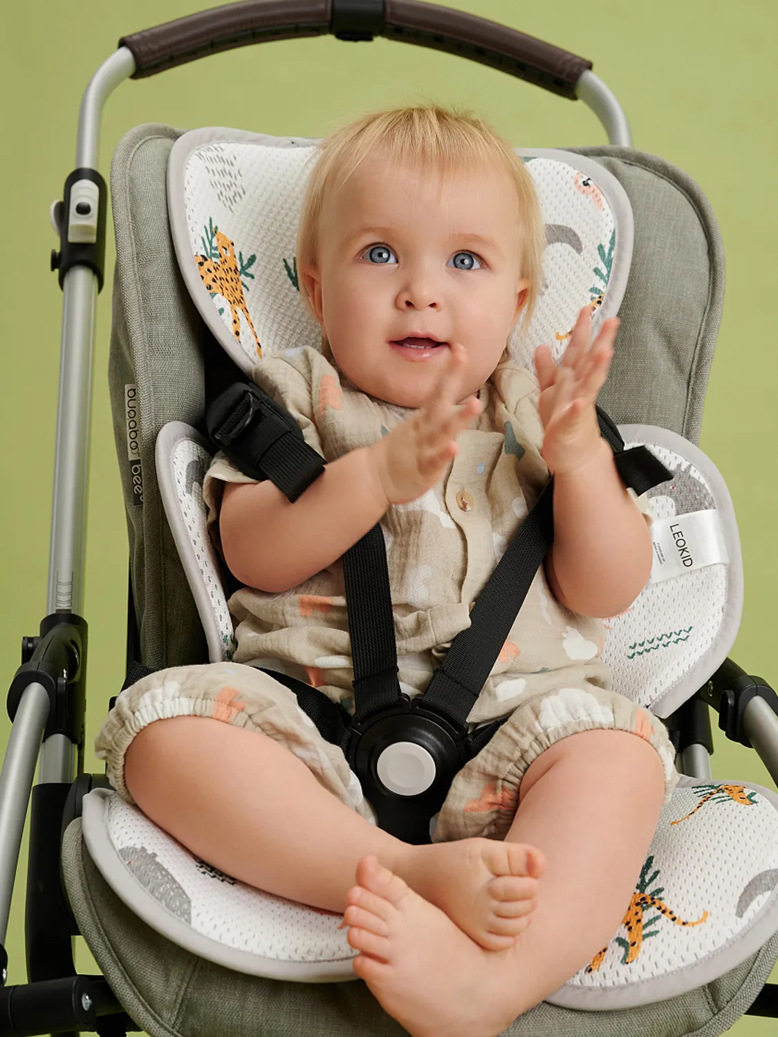 Дышащий двусторонний 3D матрасик Leokid